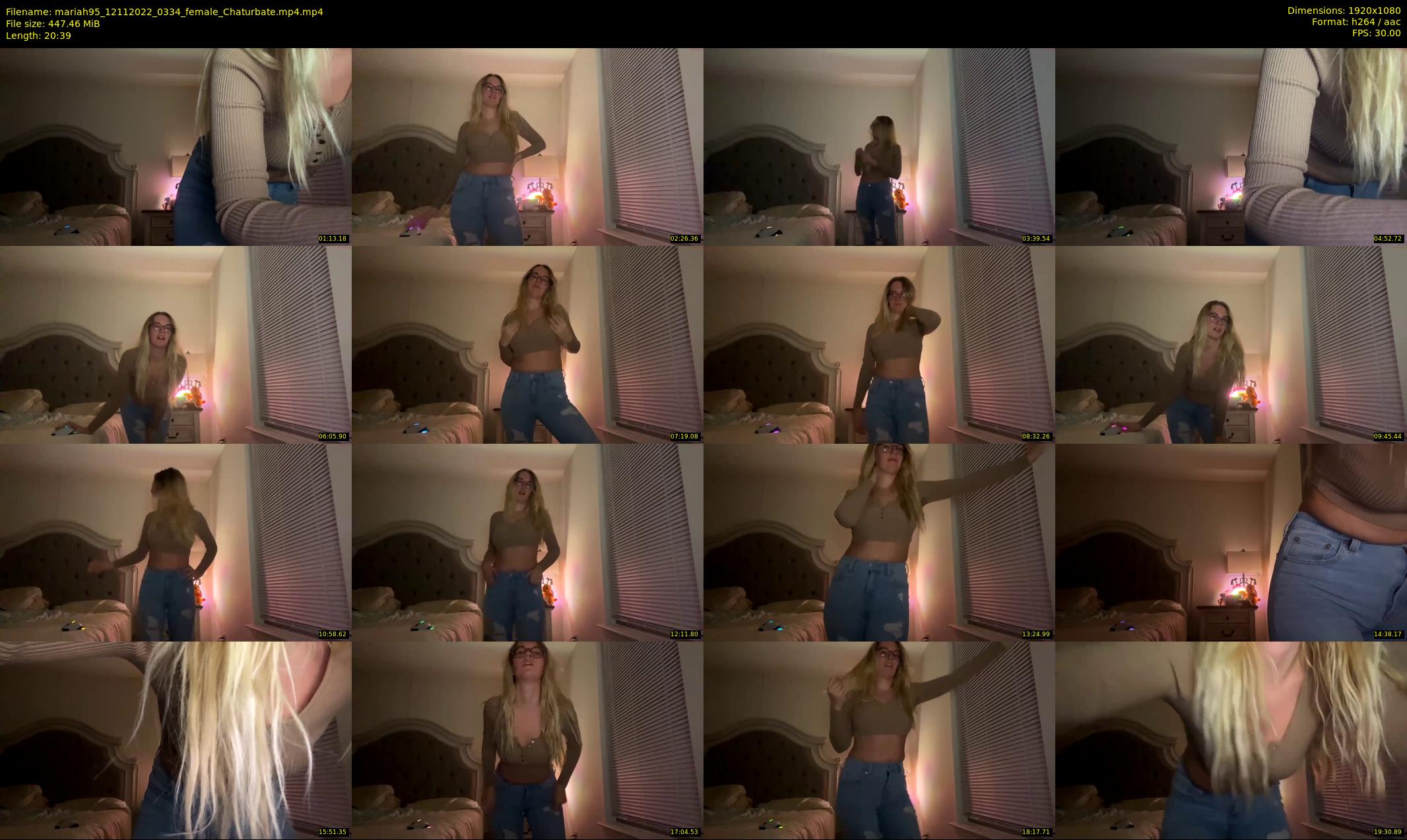 mariah95 — 21 minute Chaturbate female cam show recording, 1080p, Nov 12, 2022