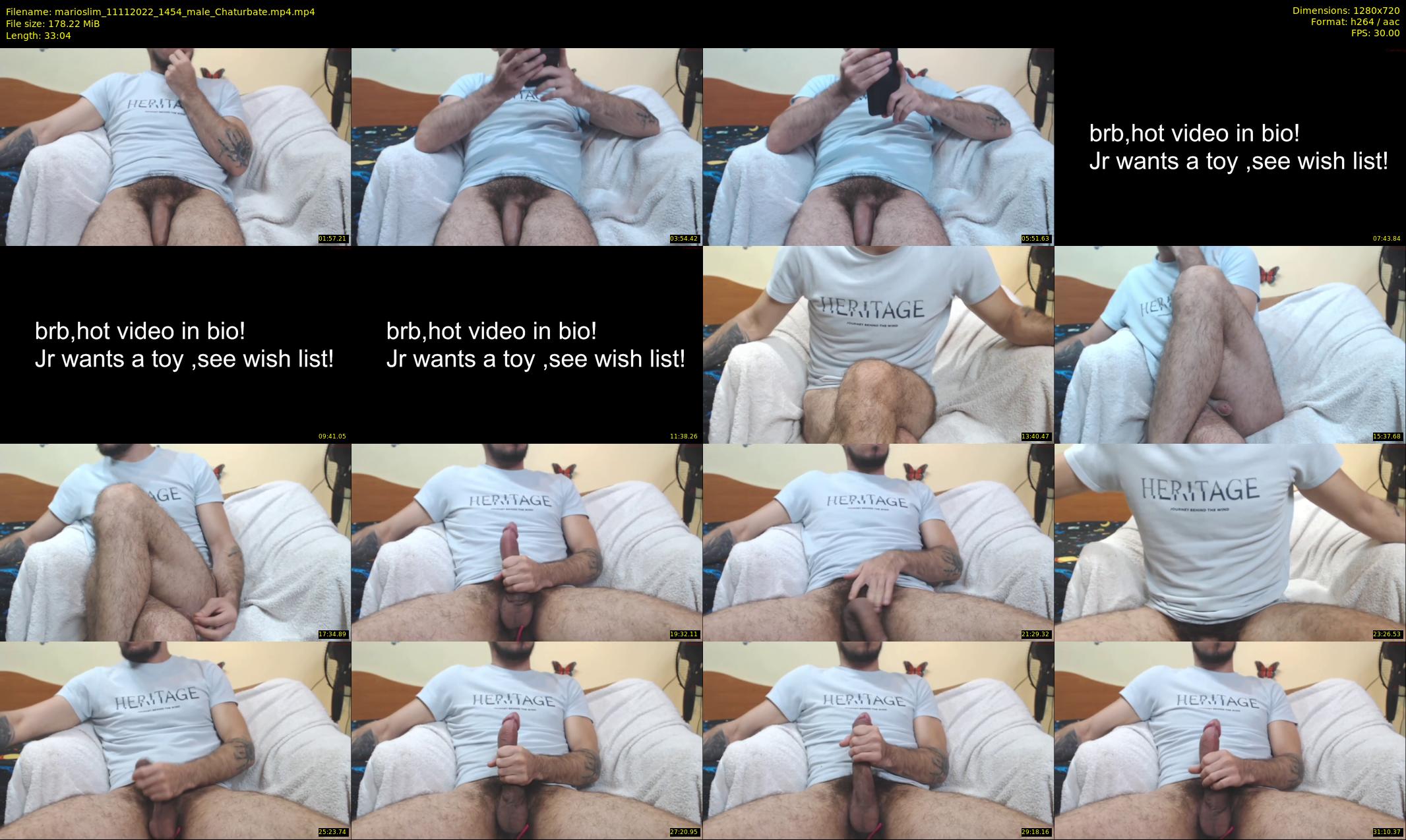 marioslim — 34 minute Chaturbate male cam show recording, 720p, Nov 11, 2022