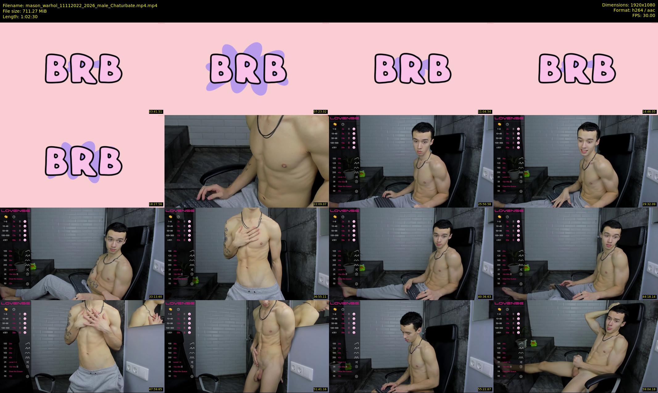 mason_warhol — 63 minute Chaturbate male cam show recording, 1080p, Nov 11, 2022