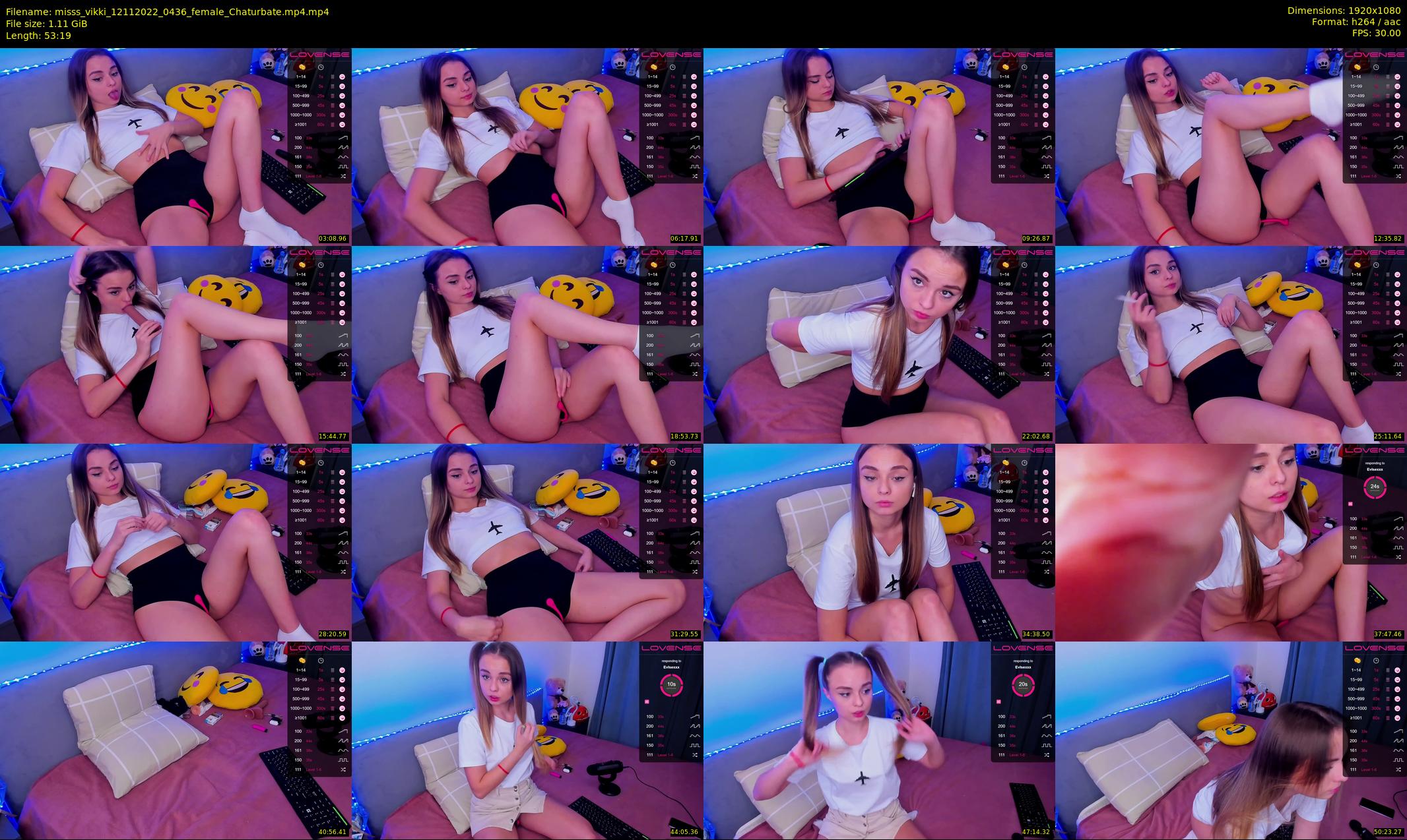 misss_vikki — 54 minute Chaturbate female cam show recording, 1080p, Nov 12, 2022