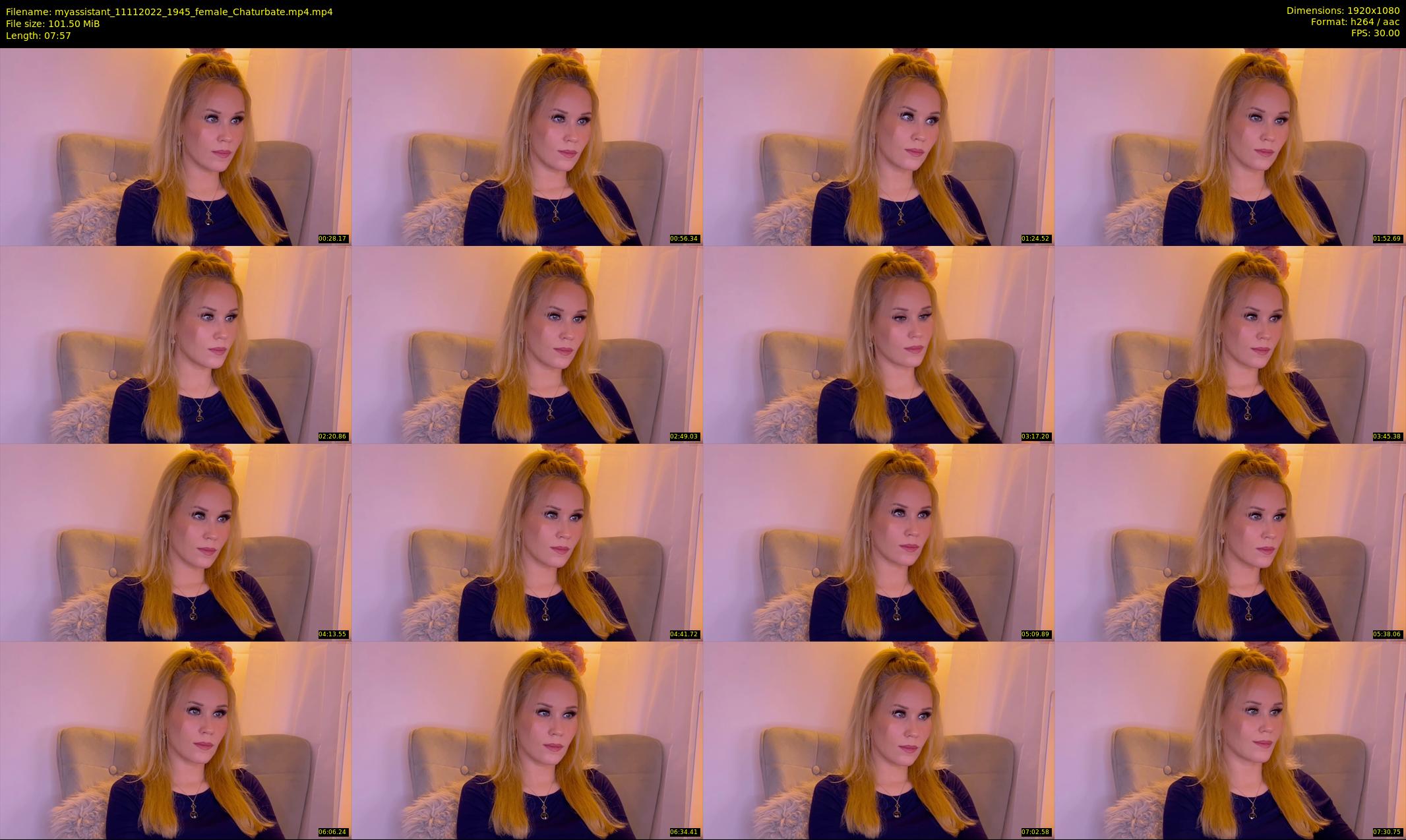 myassistant — 8 minute Chaturbate female cam show recording, 1080p, Nov 11, 2022