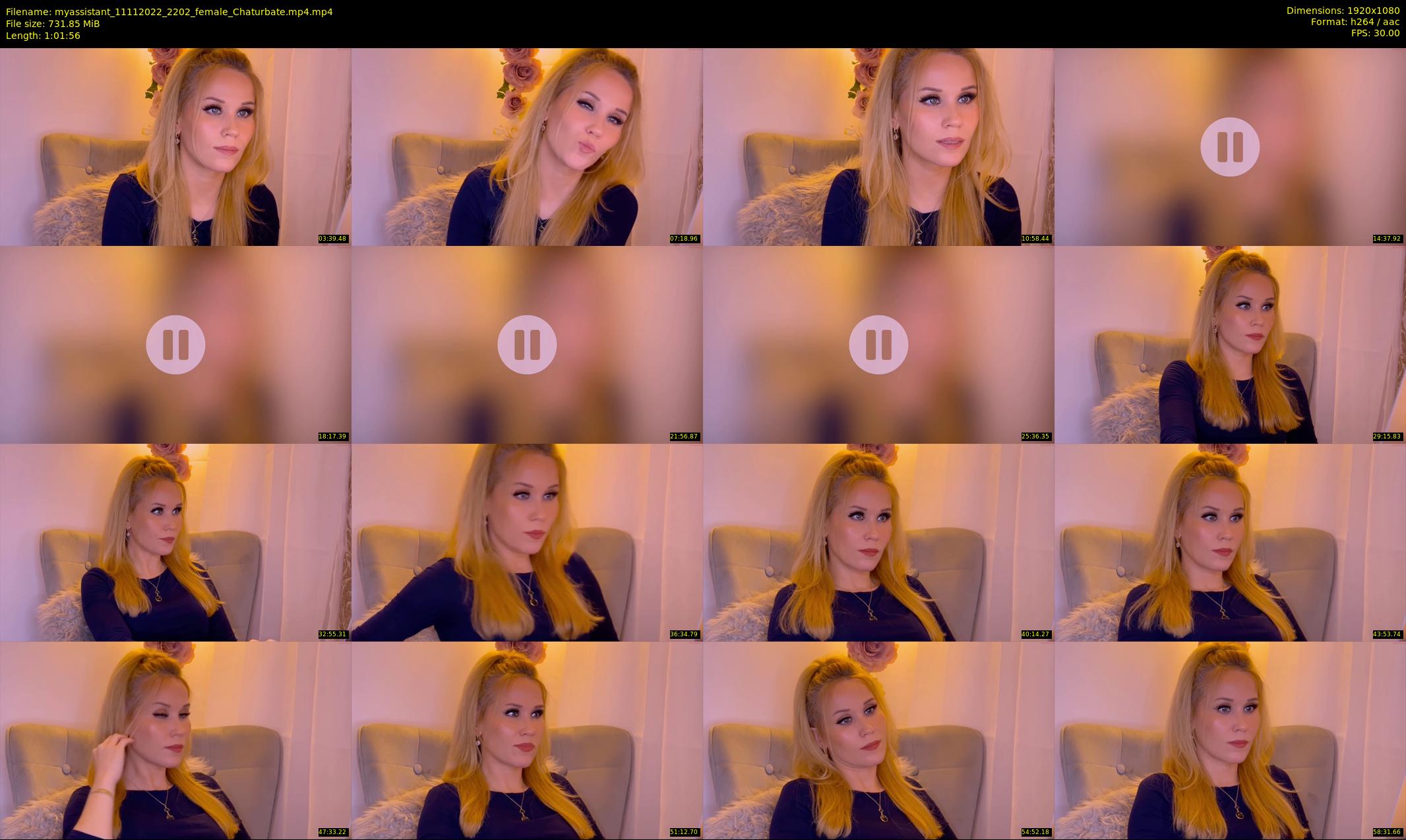 myassistant — 62 minute Chaturbate female cam show recording, 1080p, Nov 11, 2022