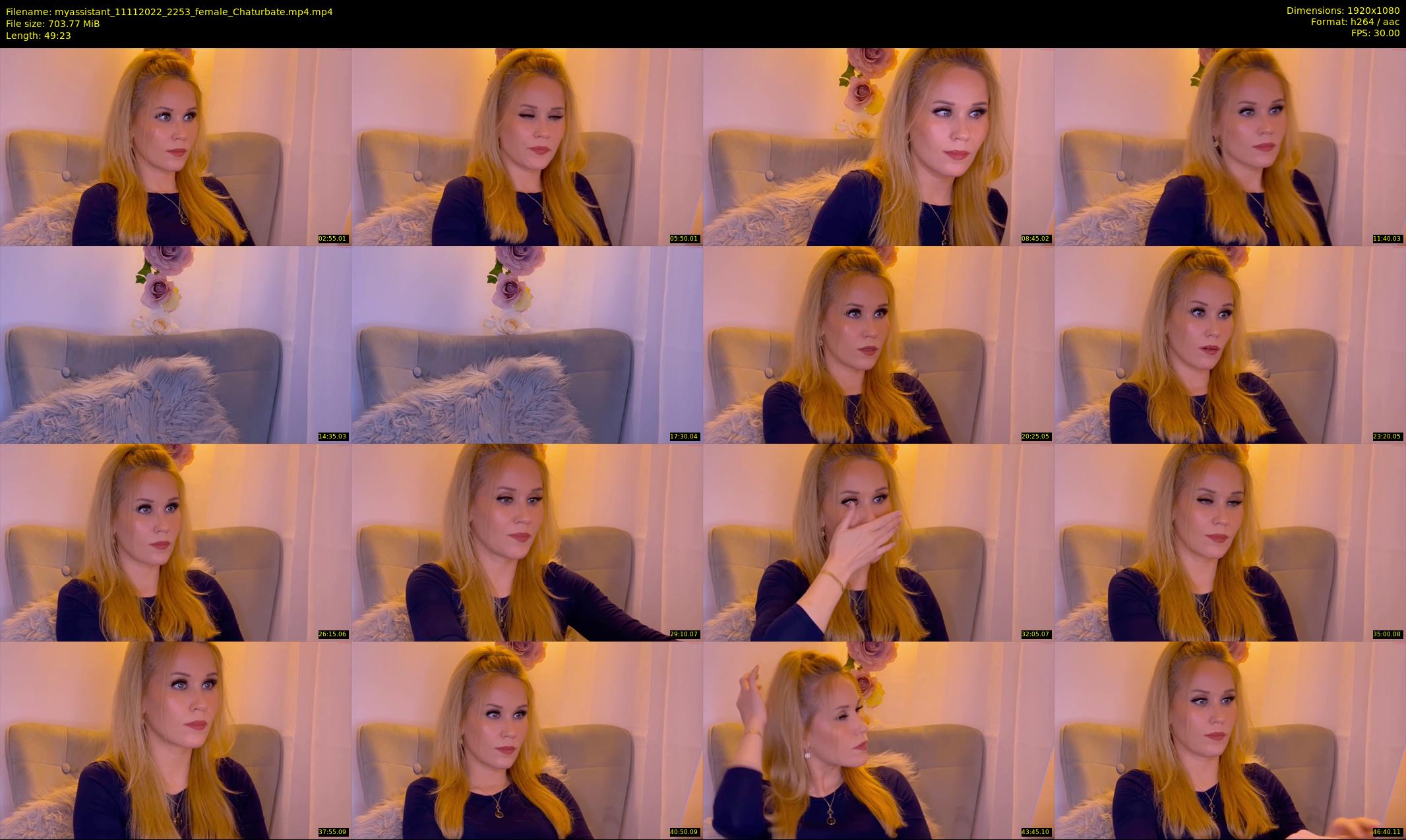 myassistant — 50 minute Chaturbate female cam show recording, 1080p, Nov 11, 2022