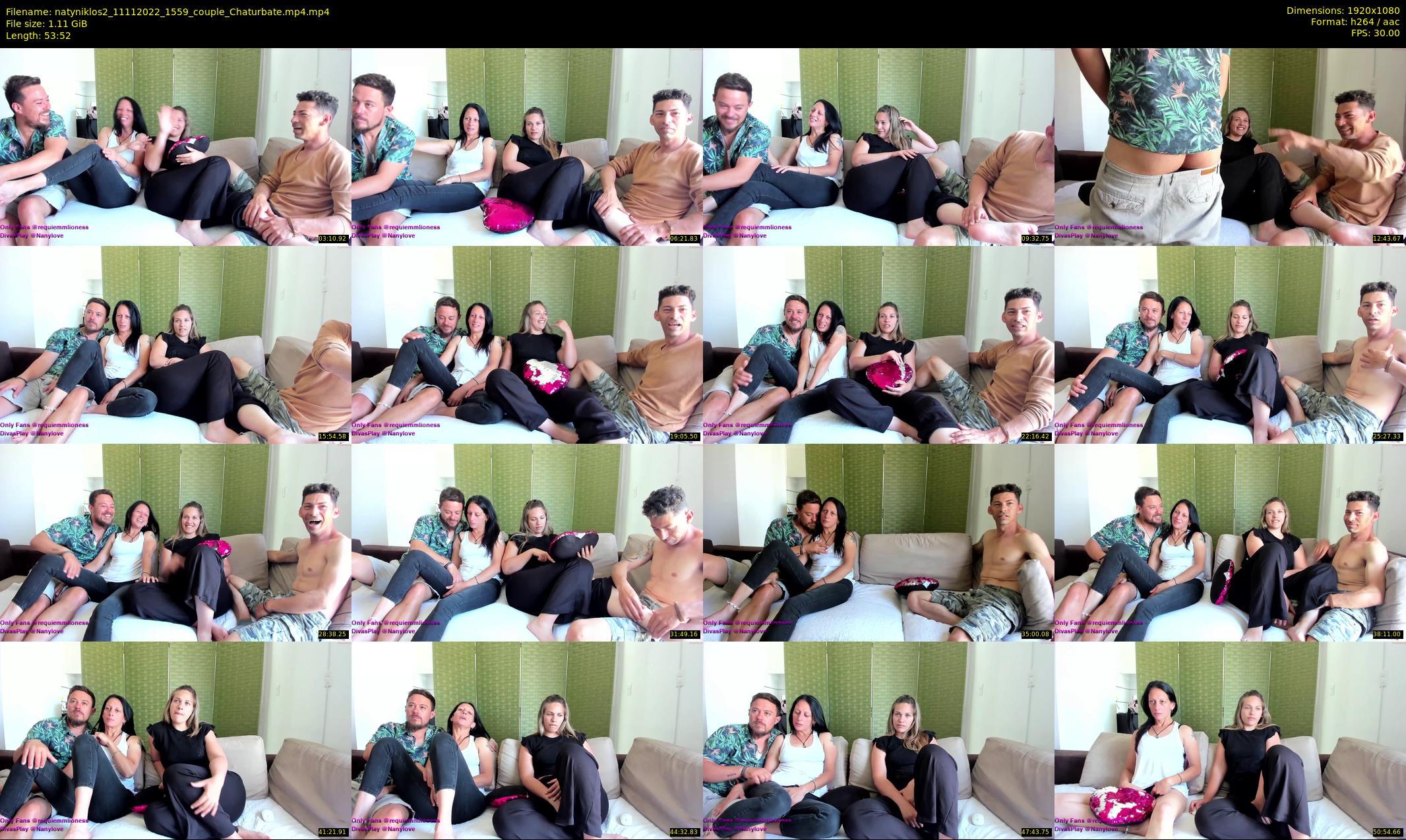 natyniklos2 — 54 minute Chaturbate couple cam show recording, 1080p, Nov 11, 2022