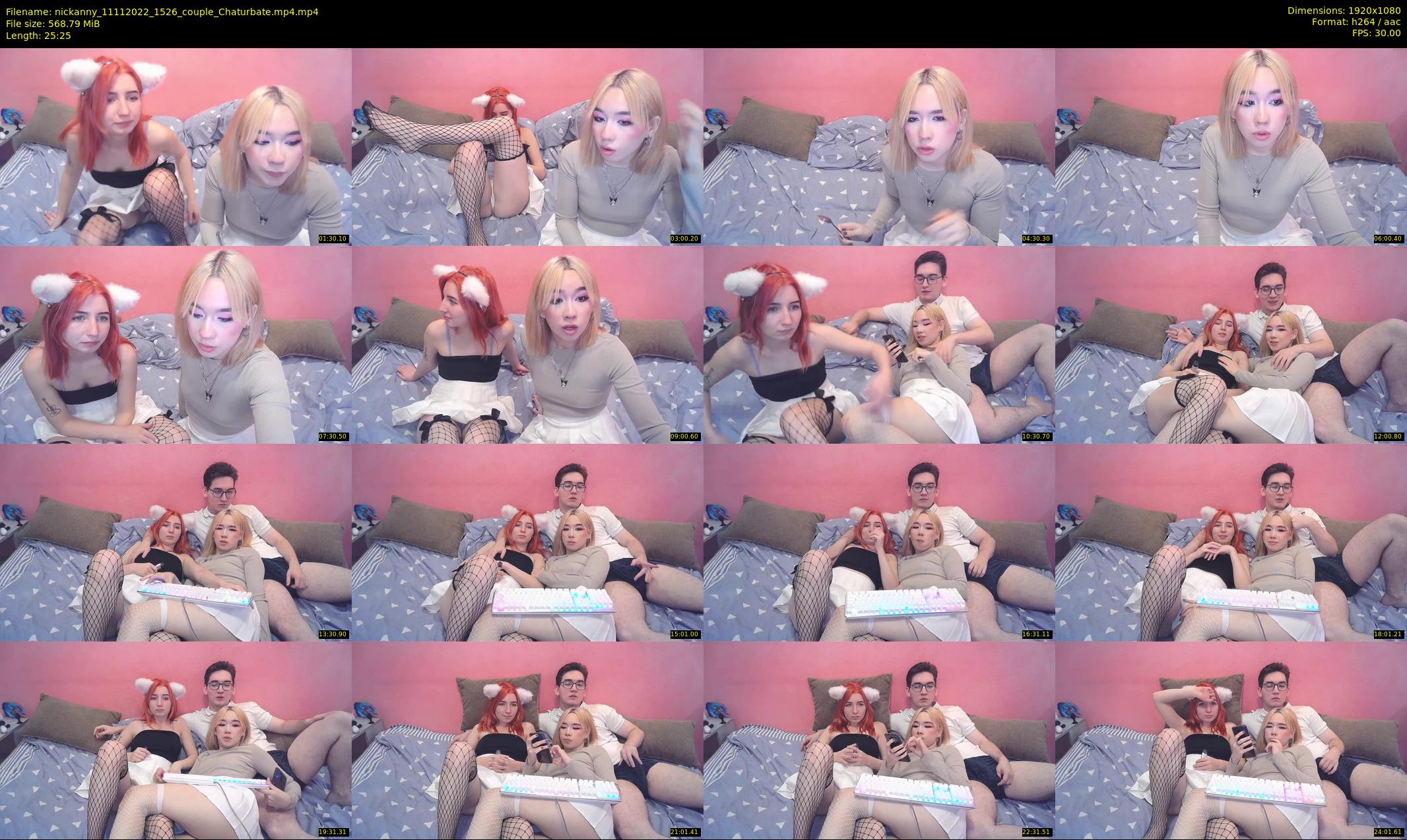 nickanny — 26 minute Chaturbate couple cam show recording, 1080p, Nov 11, 2022