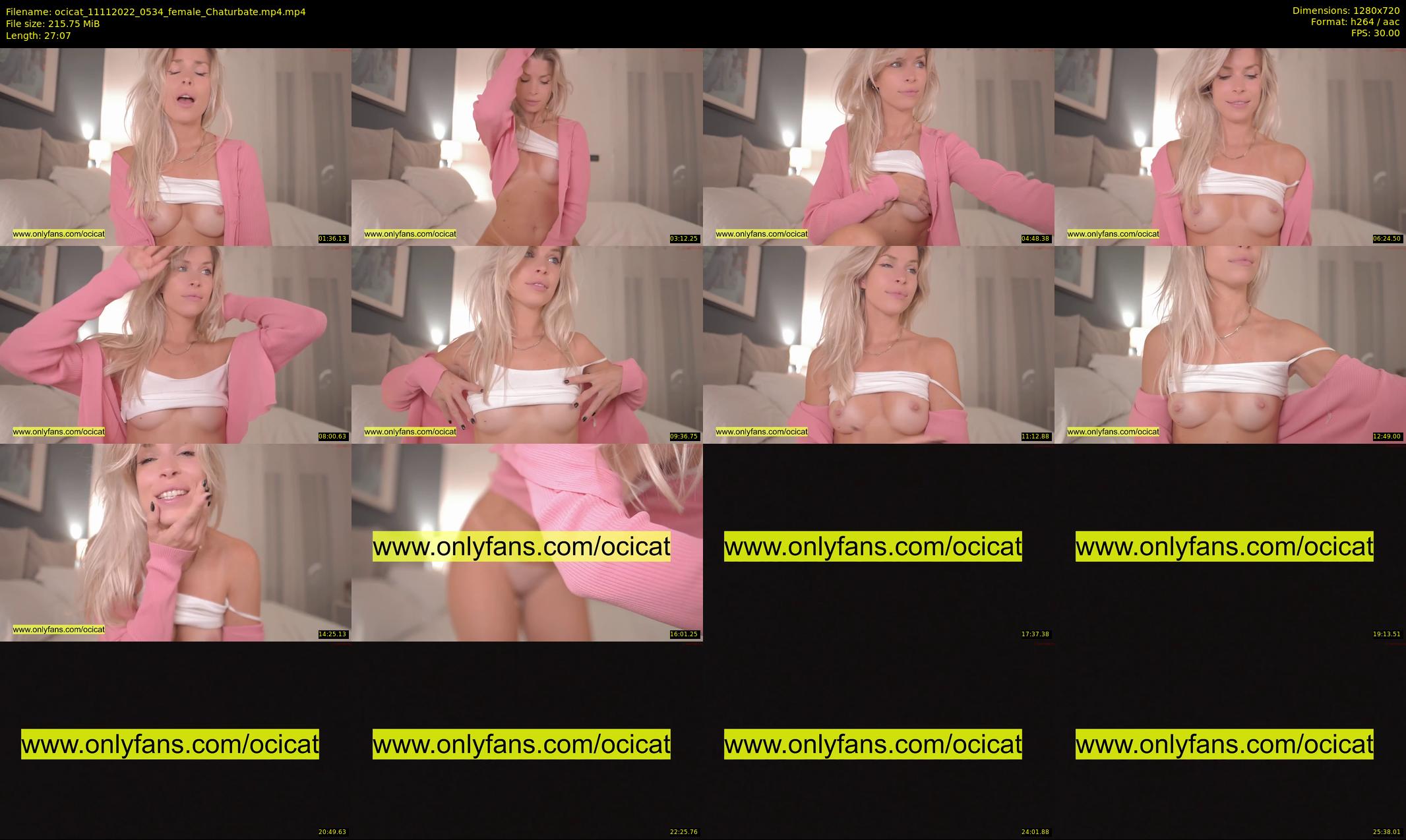 ocicat — 28 minute Chaturbate female cam show recording, 720p, Nov 11, 2022