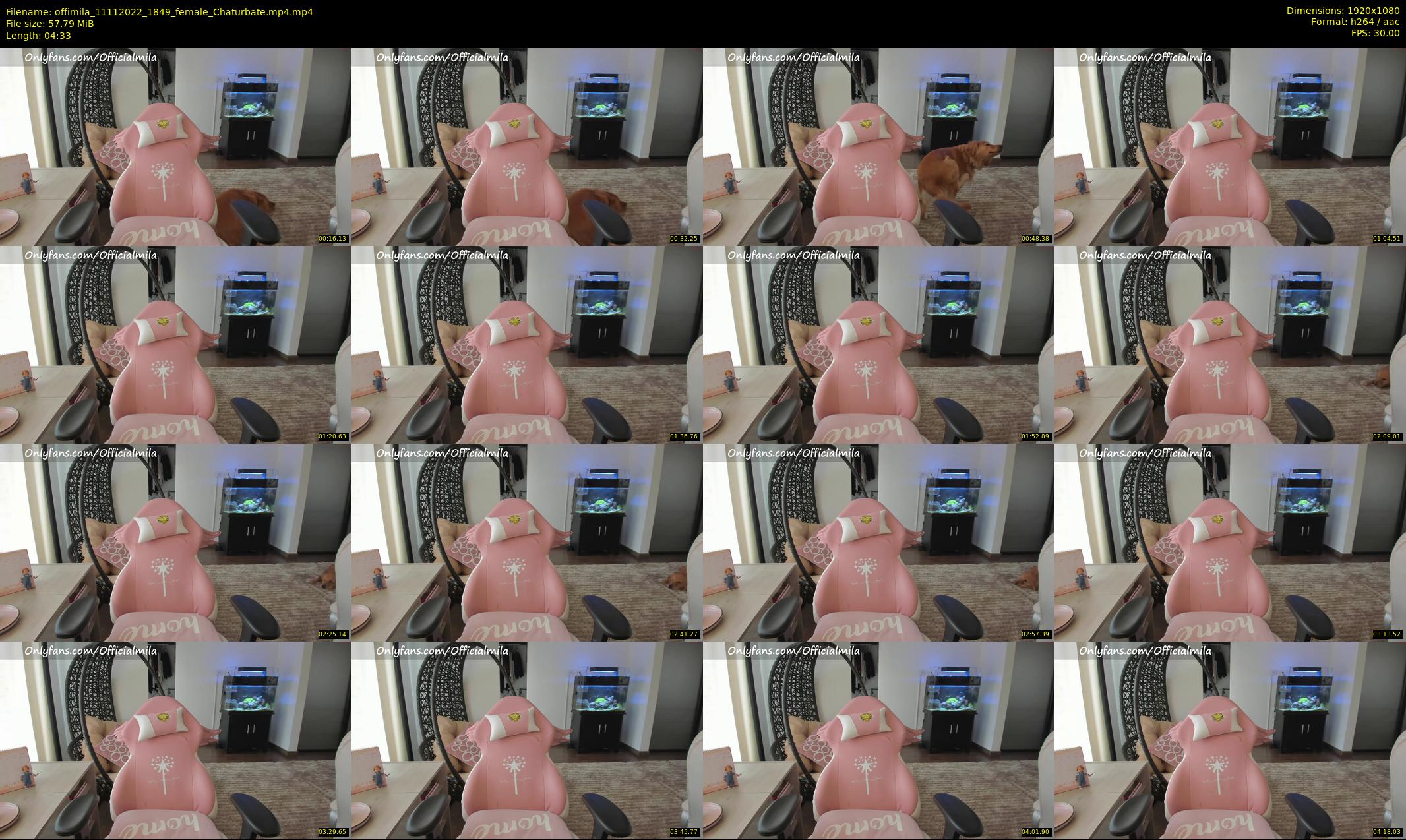 offimila — 5 minute Chaturbate female cam show recording, 1080p, Nov 11, 2022