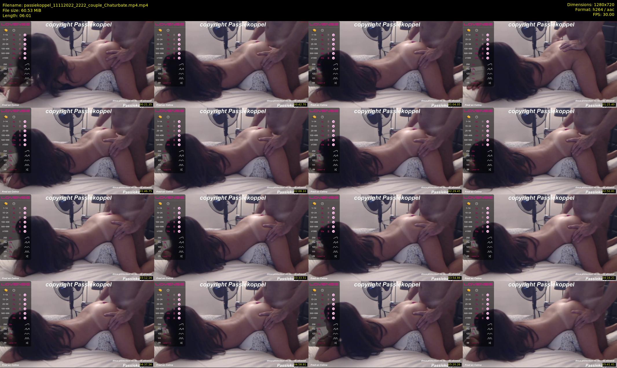 passiekoppel — 7 minute Chaturbate couple cam show recording, 720p, Nov 11, 2022