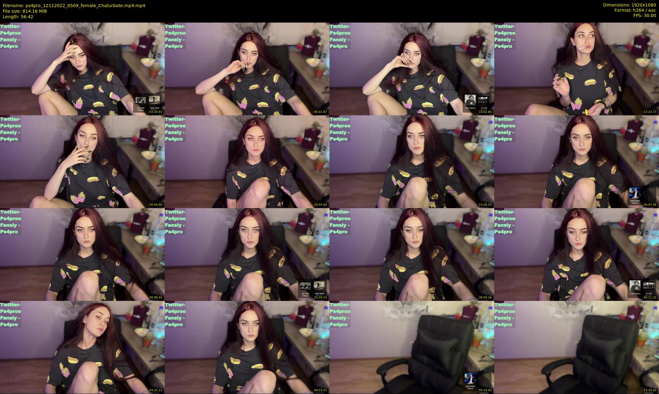 ps4pro — 57 minute Chaturbate female cam show recording, 1080p, Nov 12, 2022