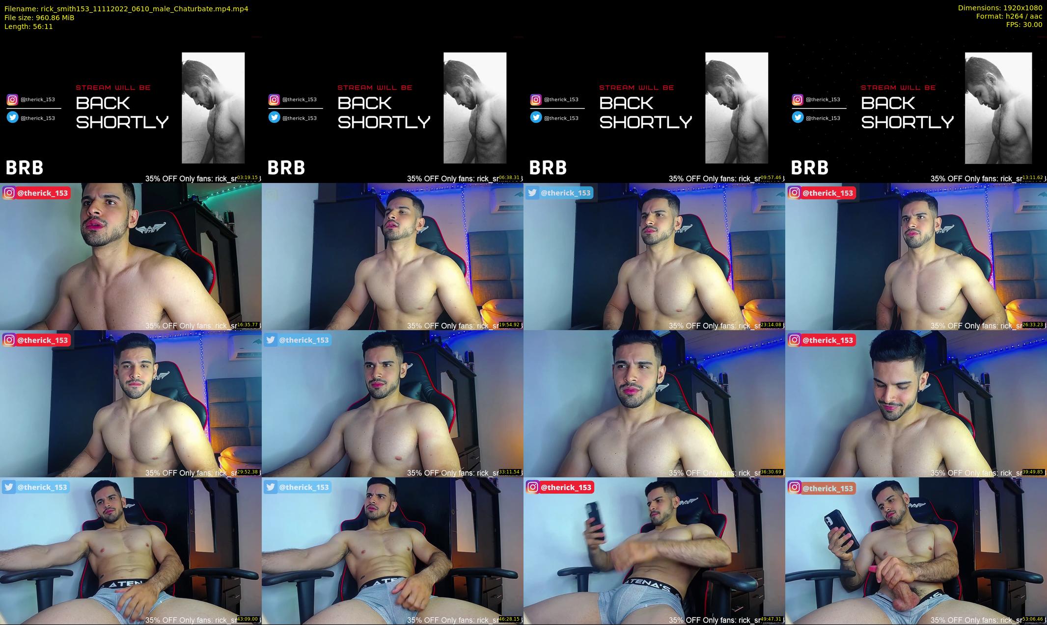 rick_smith153 — 57 minute Chaturbate male cam show recording, 1080p, Nov 11, 2022