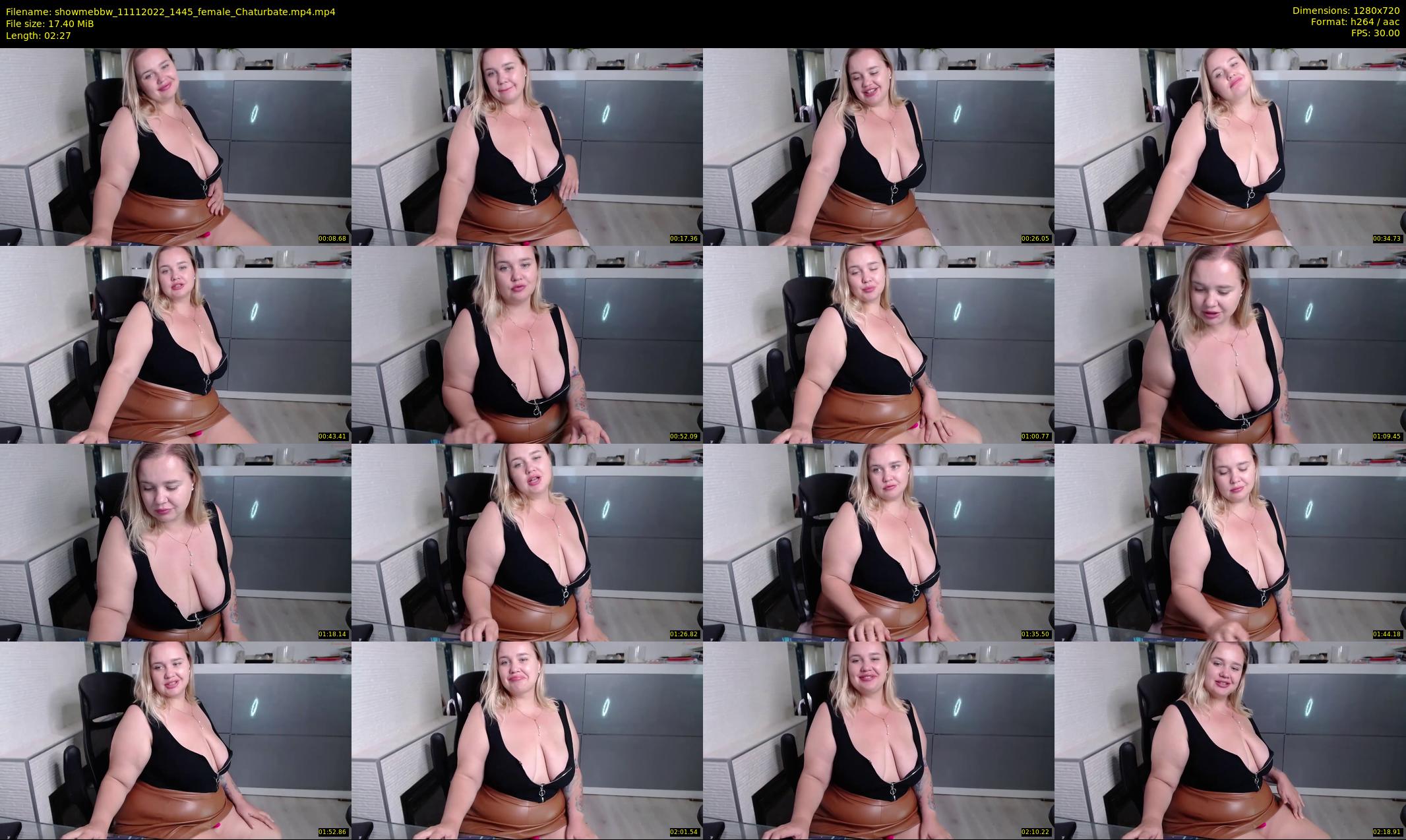 showmebbw — 3 minute Chaturbate female cam show recording, 720p, Nov 11, 2022