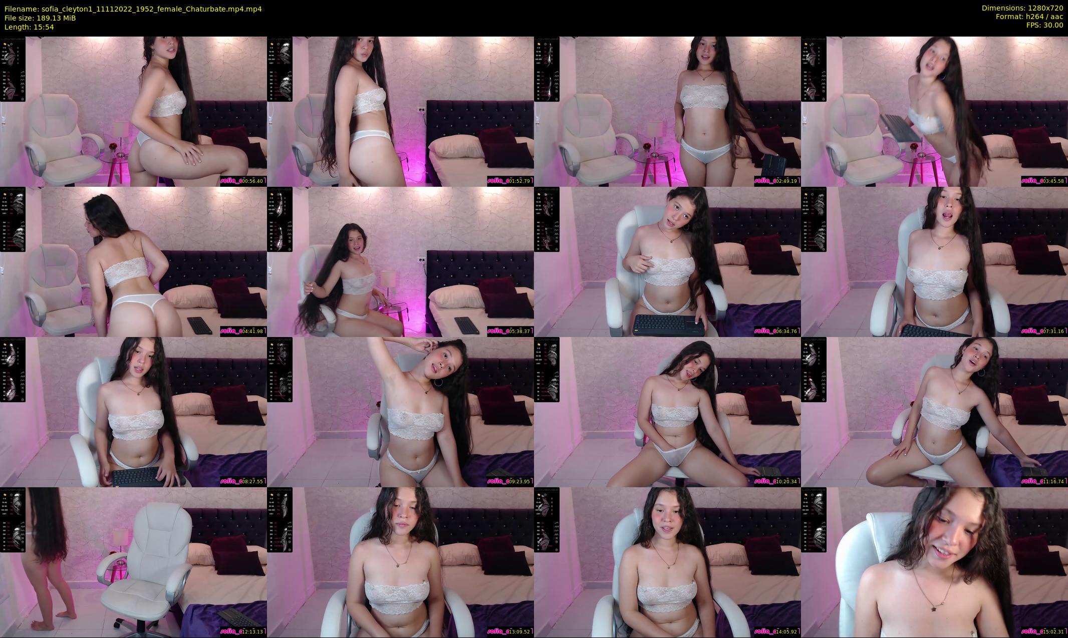 sofia_cleyton1 — 16 minute Chaturbate female cam show recording, 720p, Nov 11, 2022