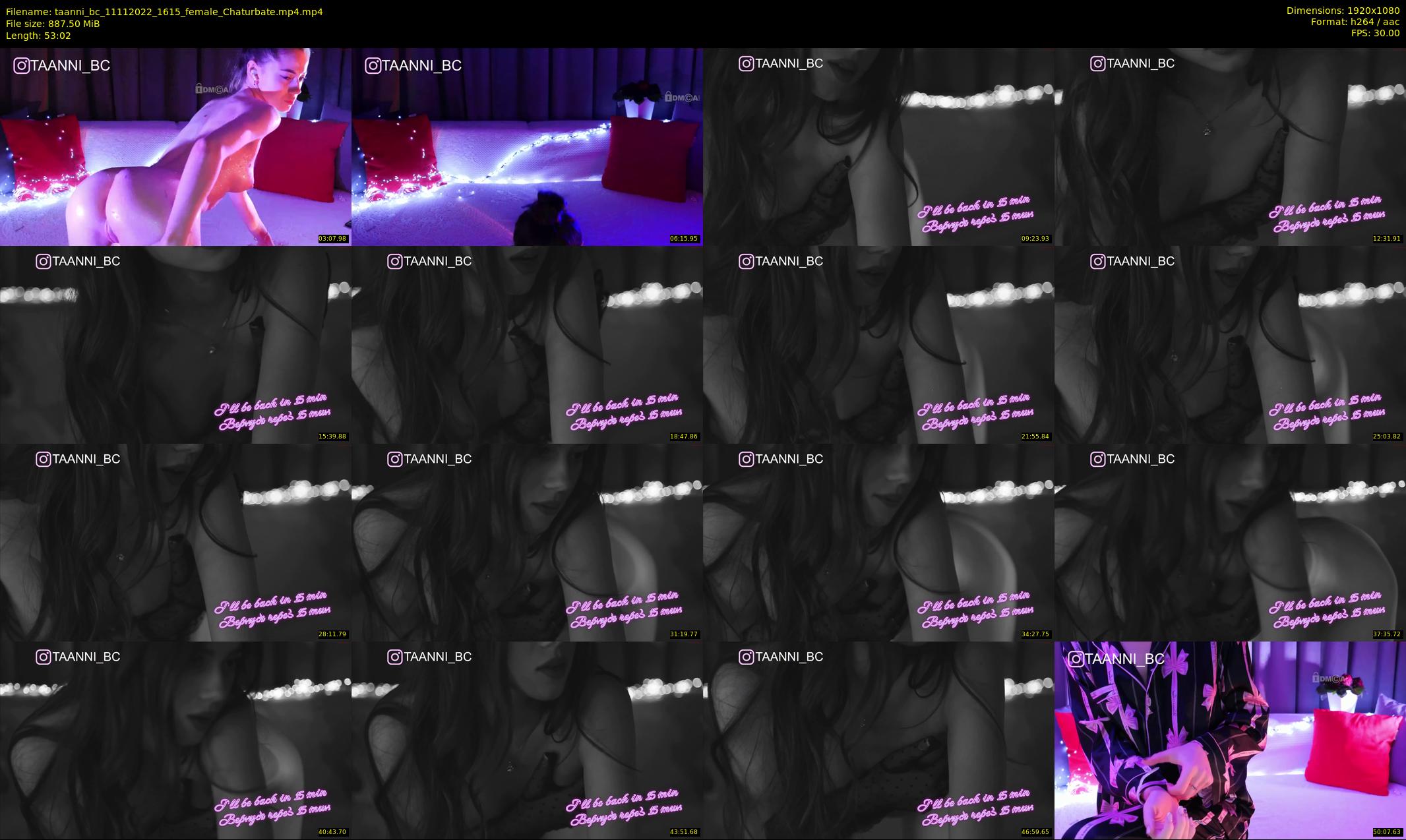 taanni_bc — 54 minute Chaturbate female cam show recording, 1080p, Nov 11, 2022