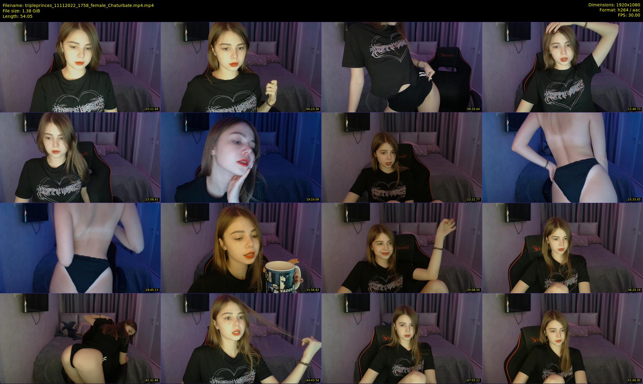 tripleprinces — 55 minute Chaturbate female cam show recording, 1080p, Nov 11, 2022