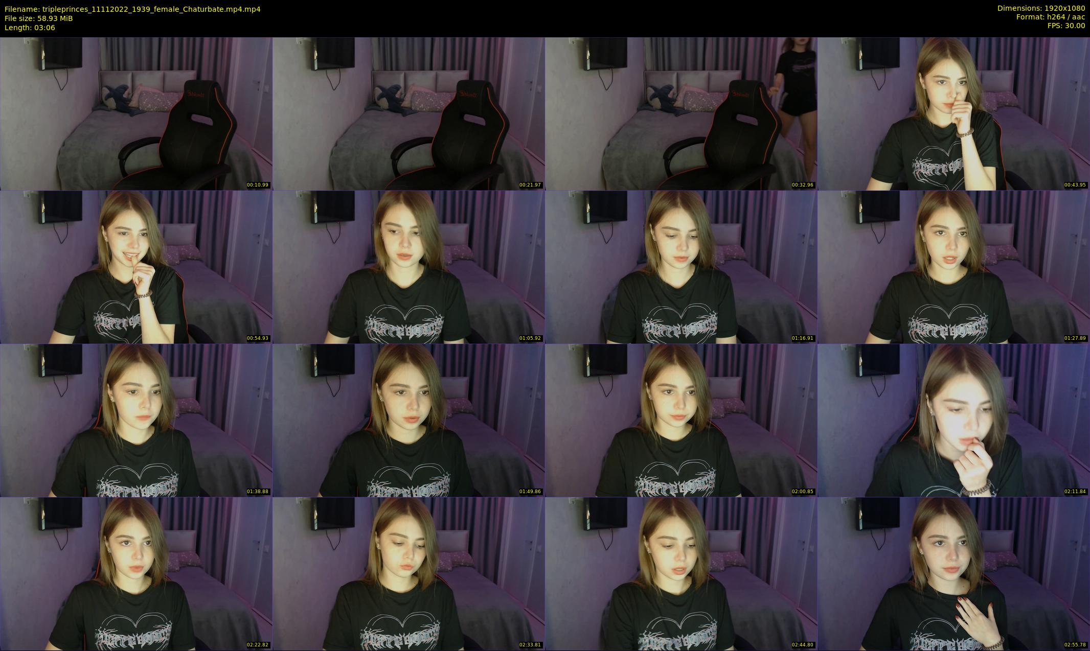 tripleprinces — 4 minute Chaturbate female cam show recording, 1080p, Nov 11, 2022