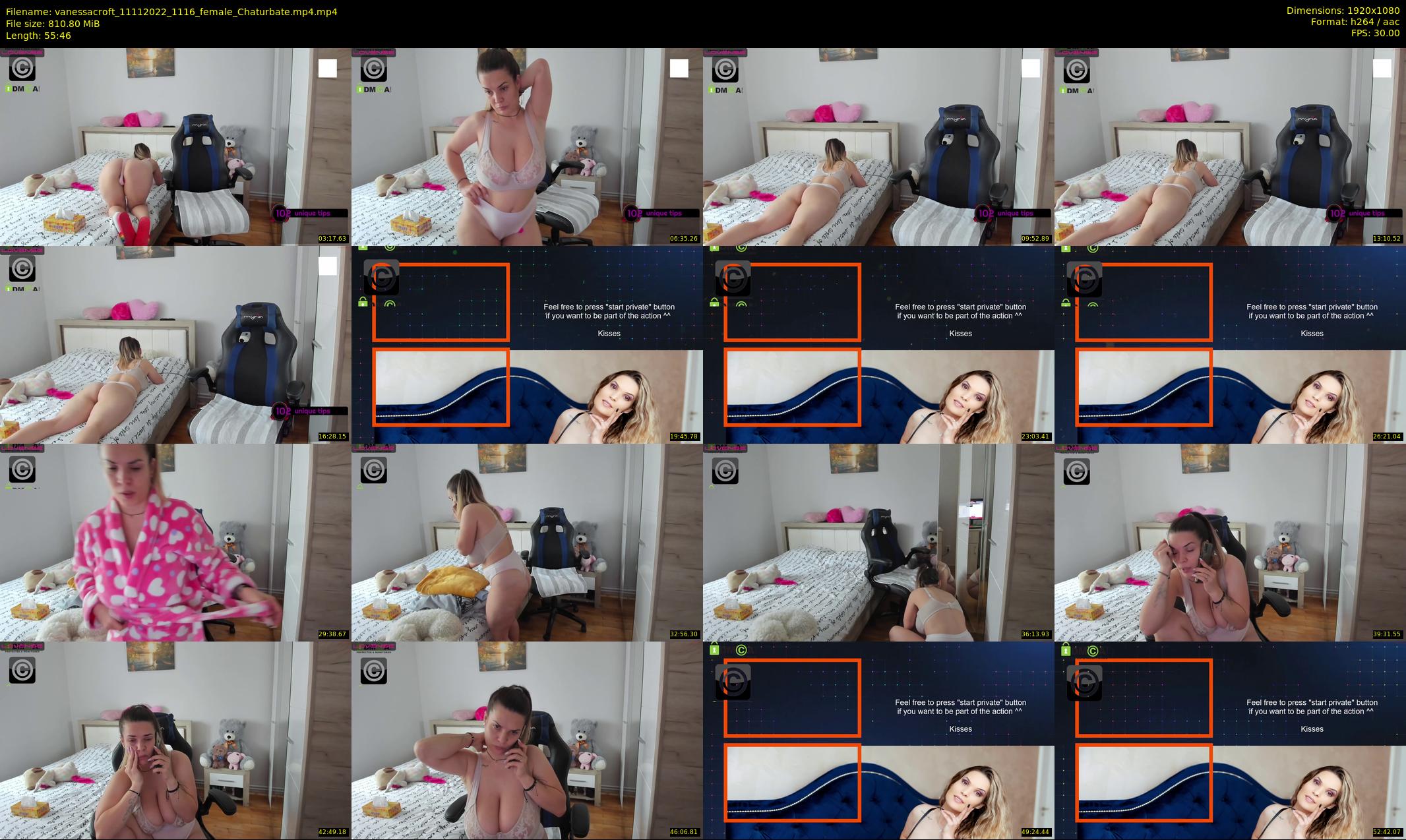 vanessacroft — 56 minute Chaturbate female cam show recording, 1080p, Nov 11, 2022