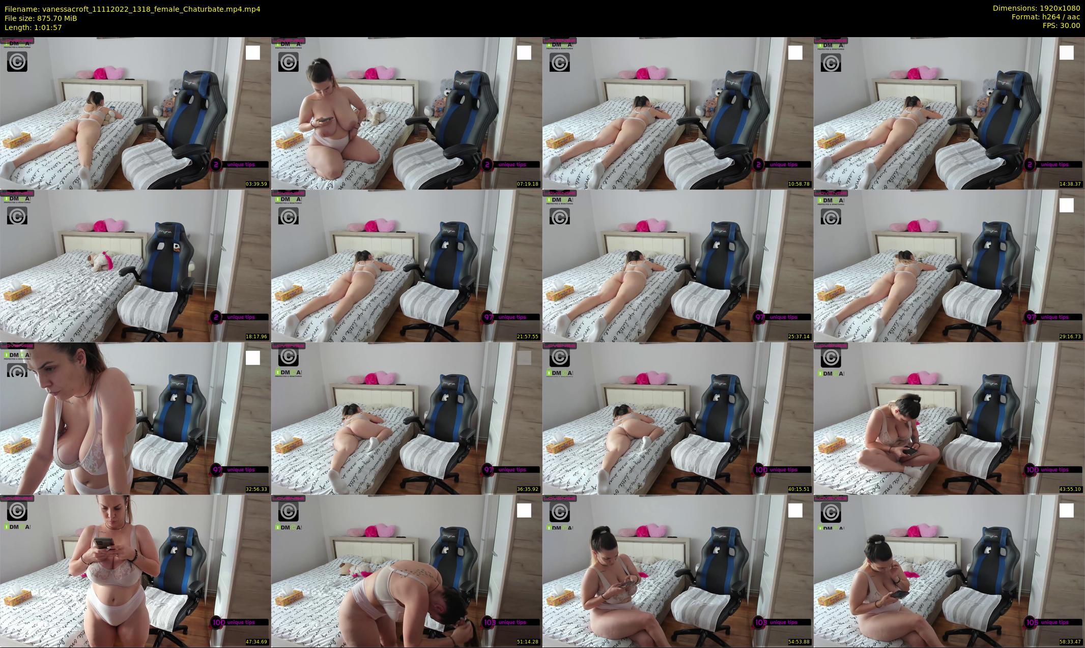 vanessacroft — 62 minute Chaturbate female cam show recording, 1080p, Nov 11, 2022