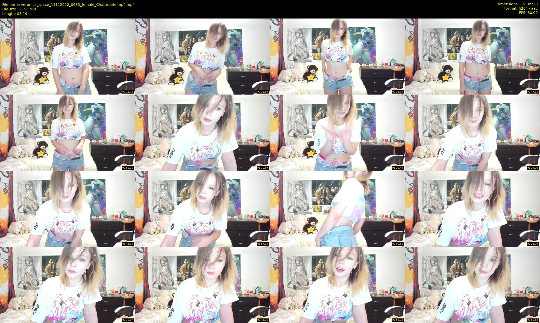 veronica_space — 4 minute Chaturbate female cam show recording, 720p, Nov 11, 2022