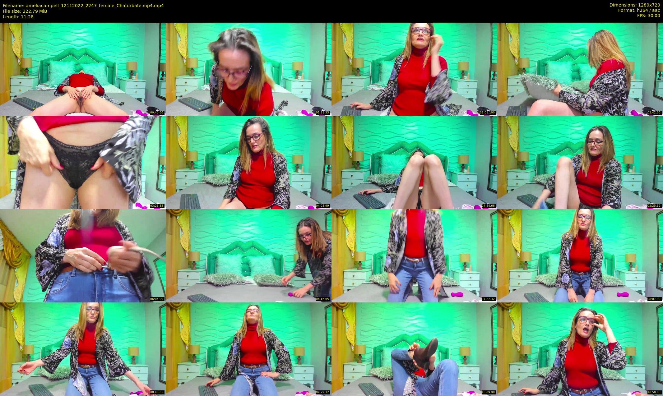 ameliacampell — 12 minute Chaturbate female cam show recording, 720p, Nov 12, 2022