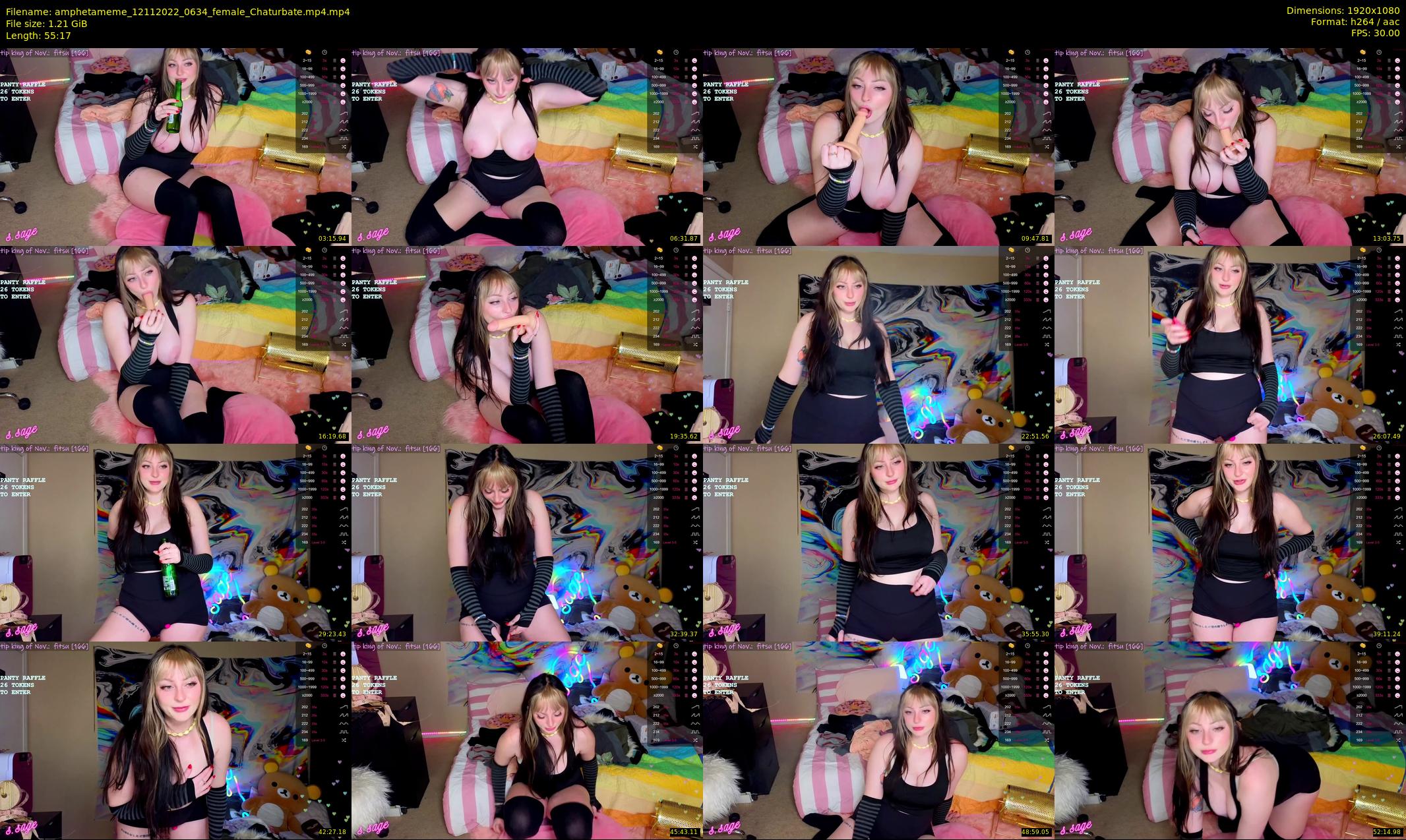 amphetameme — 56 minute Chaturbate female cam show recording, 1080p, Nov 12, 2022