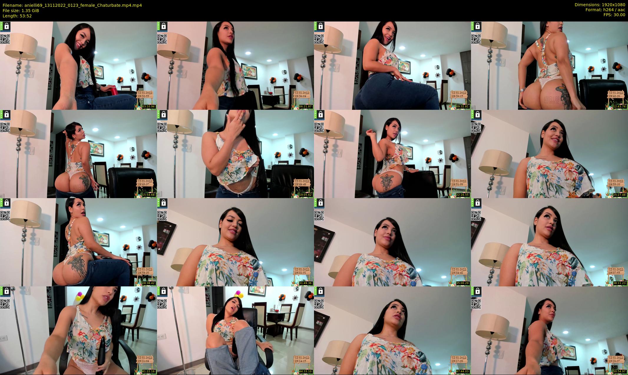 anielli69 — 54 minute Chaturbate female cam show recording, 1080p, Nov 13, 2022