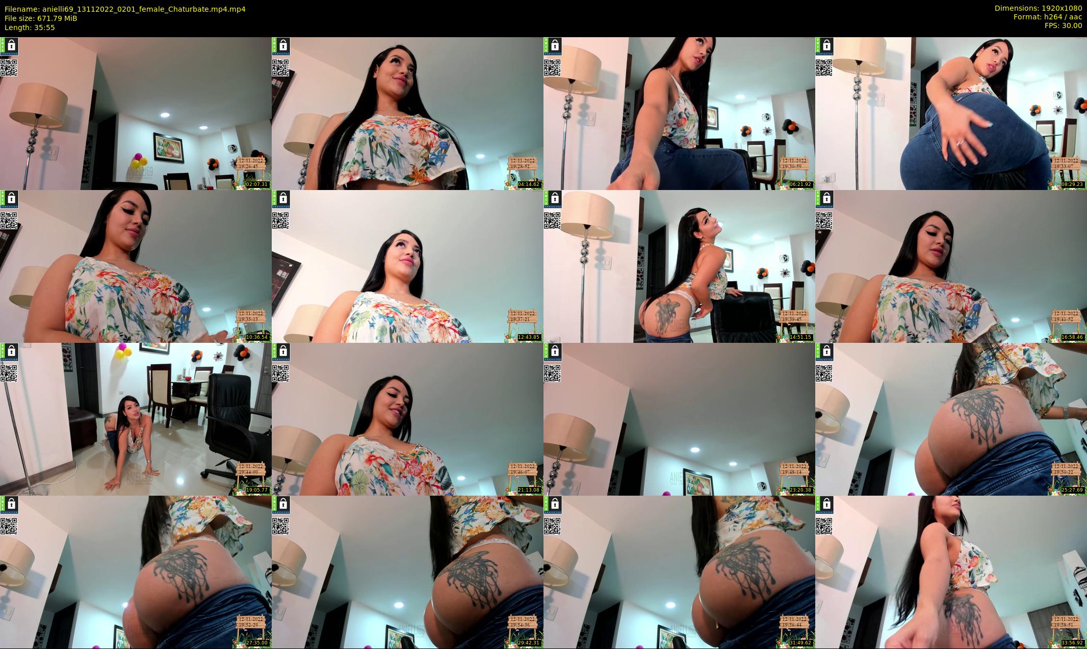anielli69 — 36 minute Chaturbate female cam show recording, 1080p, Nov 13, 2022