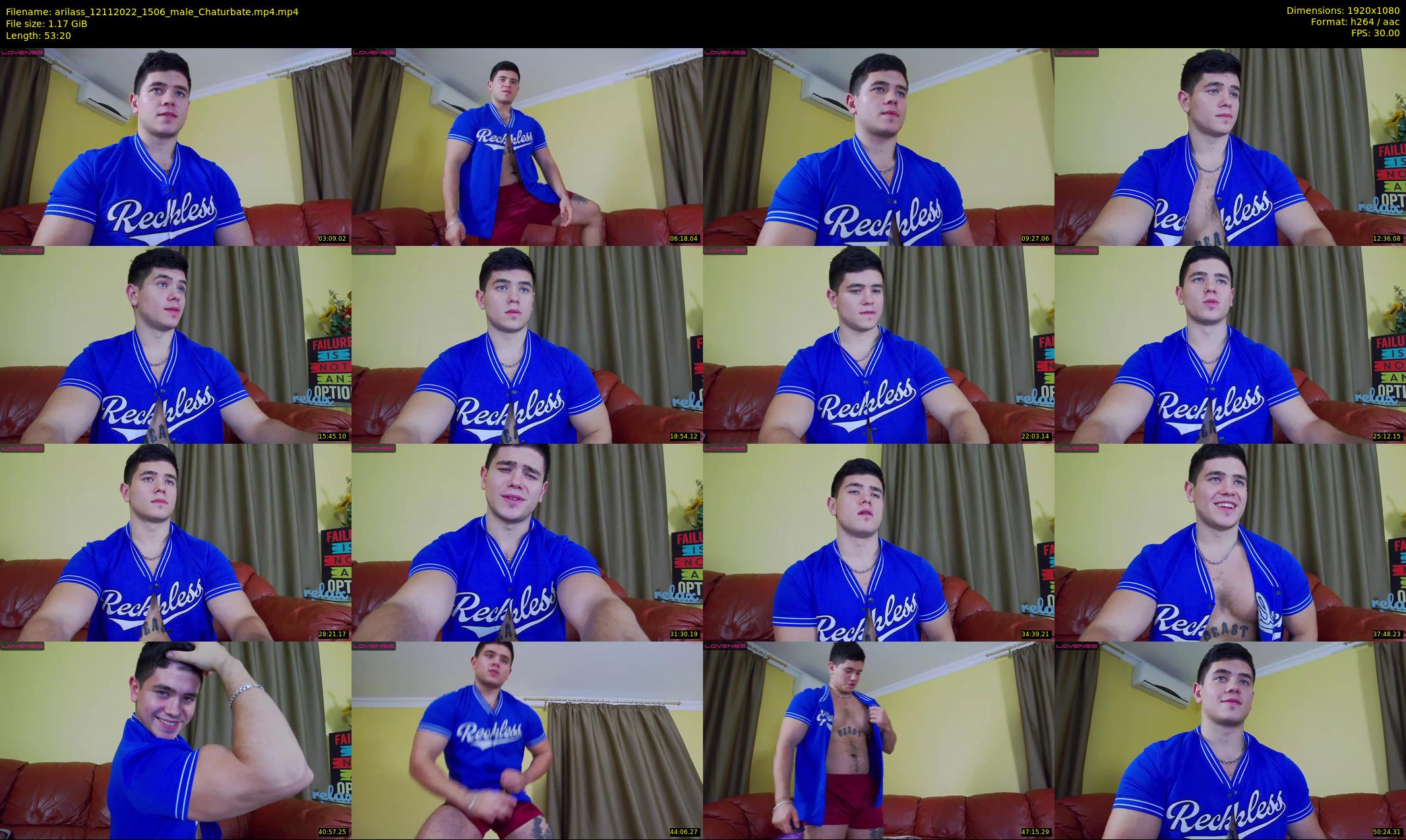 arilass — 54 minute Chaturbate male cam show recording, 1080p, Nov 12, 2022