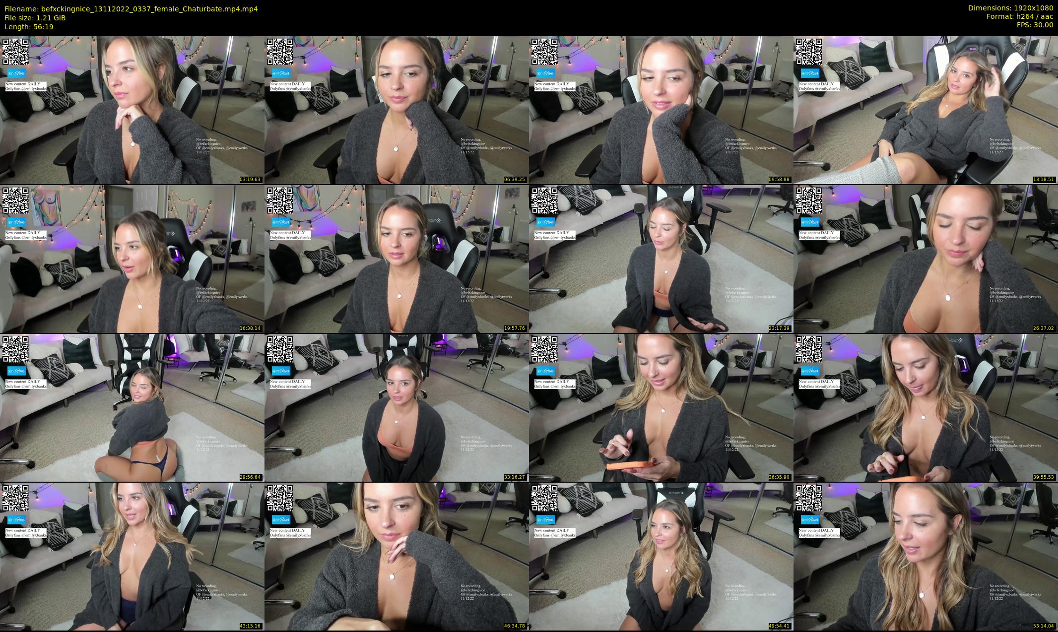 befxckingnice — 57 minute Chaturbate female cam show recording, 1080p, Nov 13, 2022