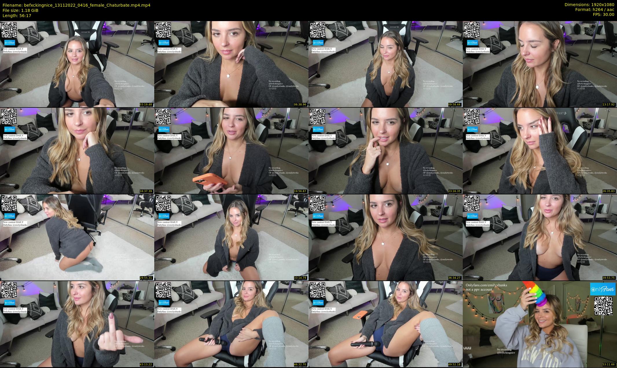 befxckingnice — 57 minute Chaturbate female cam show recording, 1080p, Nov 13, 2022