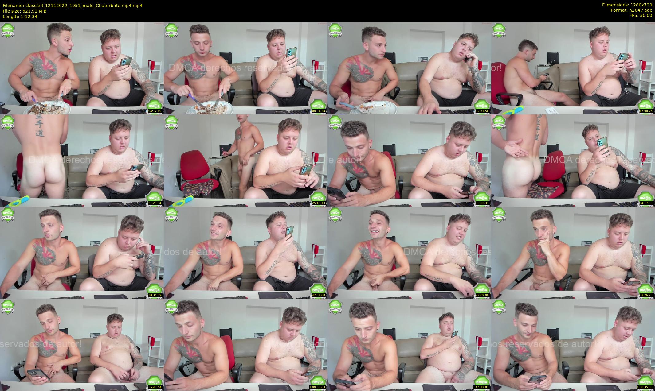 classied — 73 minute Chaturbate male cam show recording, 720p, Nov 12, 2022