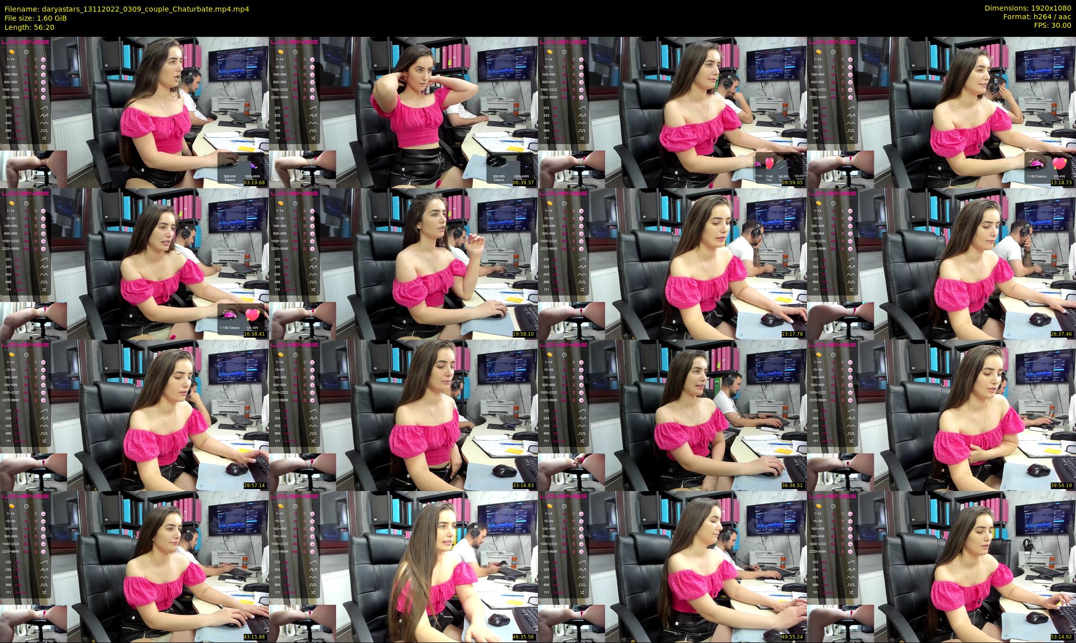 daryastars — 57 minute Chaturbate couple cam show recording, 1080p, Nov 13, 2022