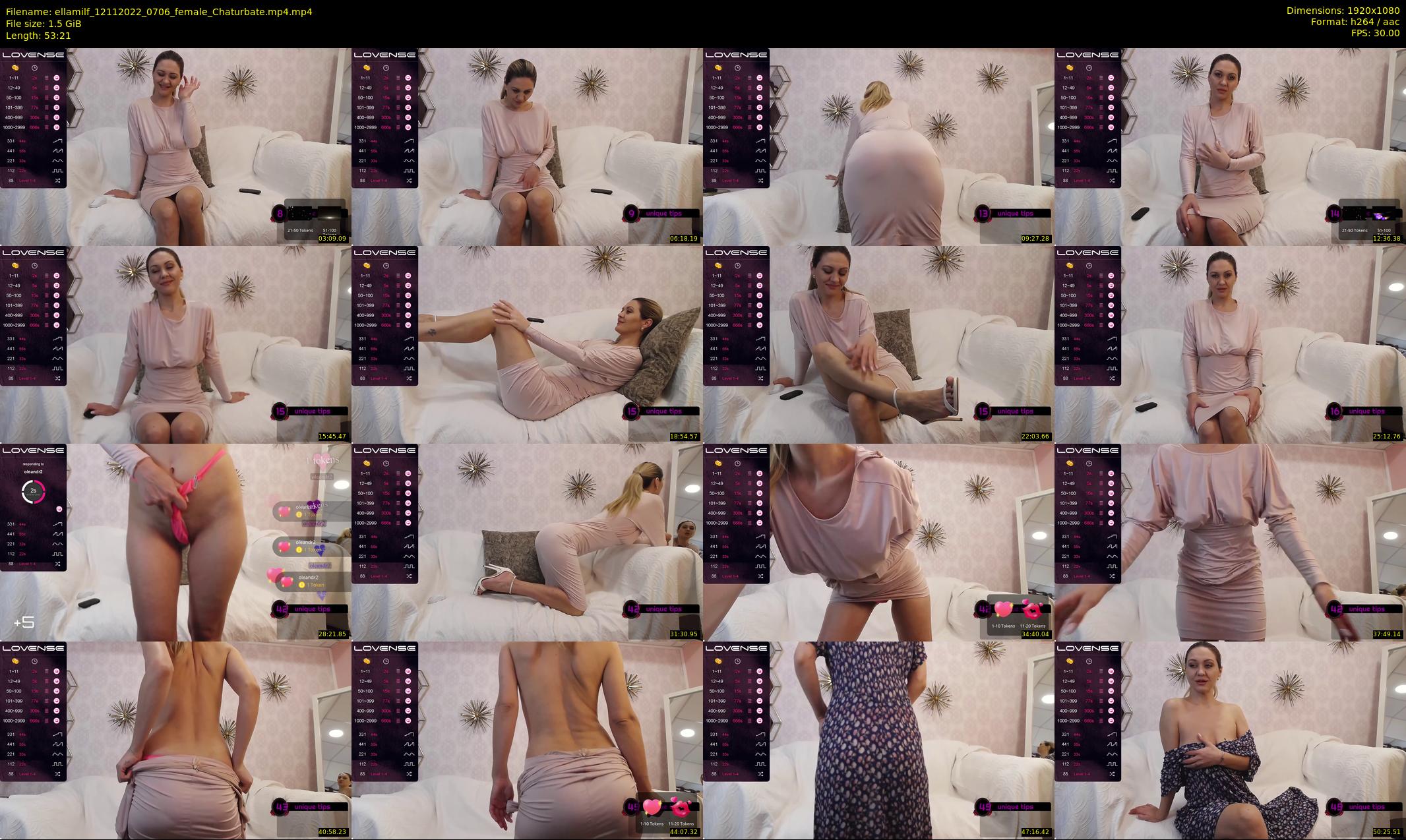 ellamilf — 54 minute Chaturbate female cam show recording, 1080p, Nov 12, 2022