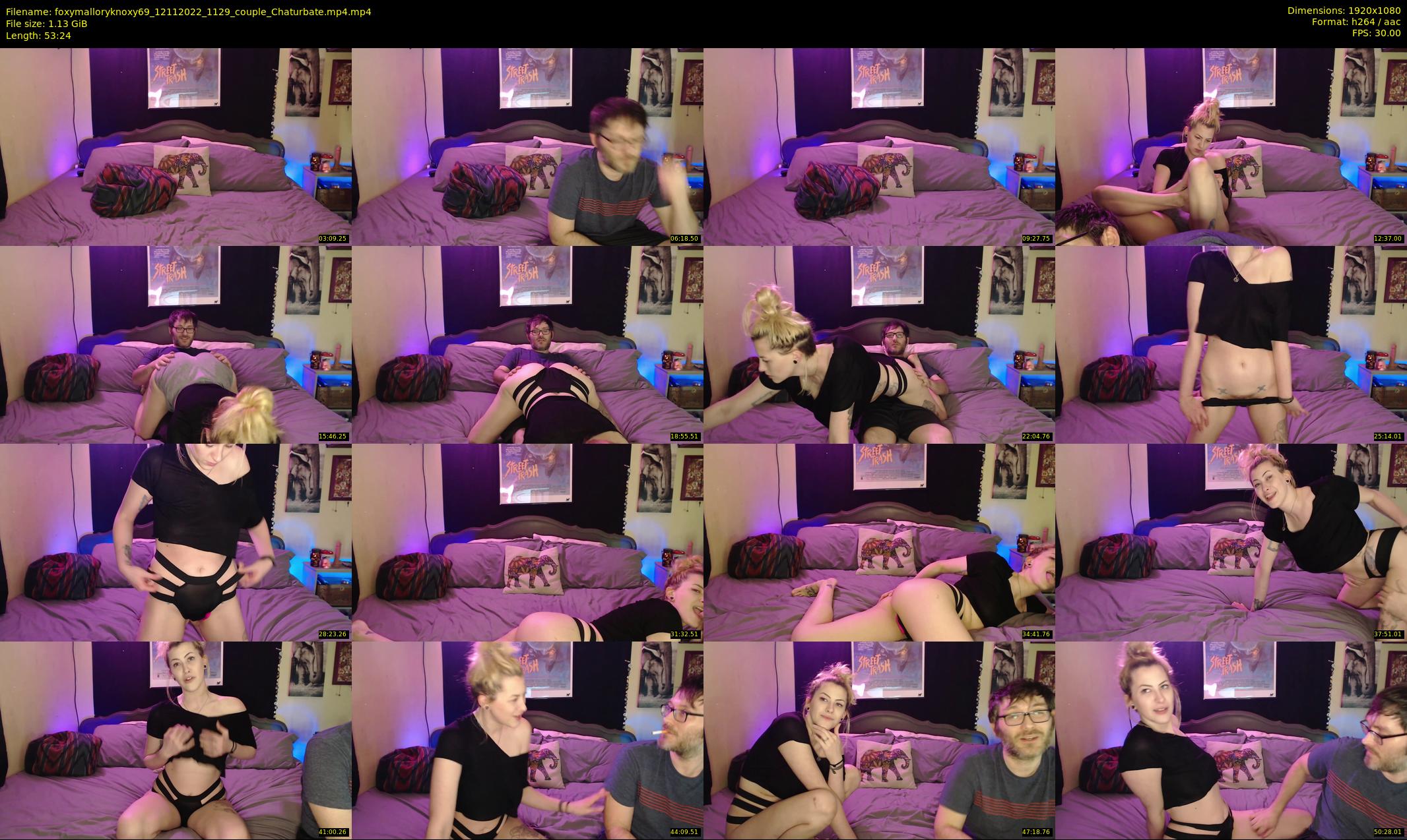 foxymalloryknoxy69 — 54 minute Chaturbate couple cam show recording, 1080p, Nov 12, 2022