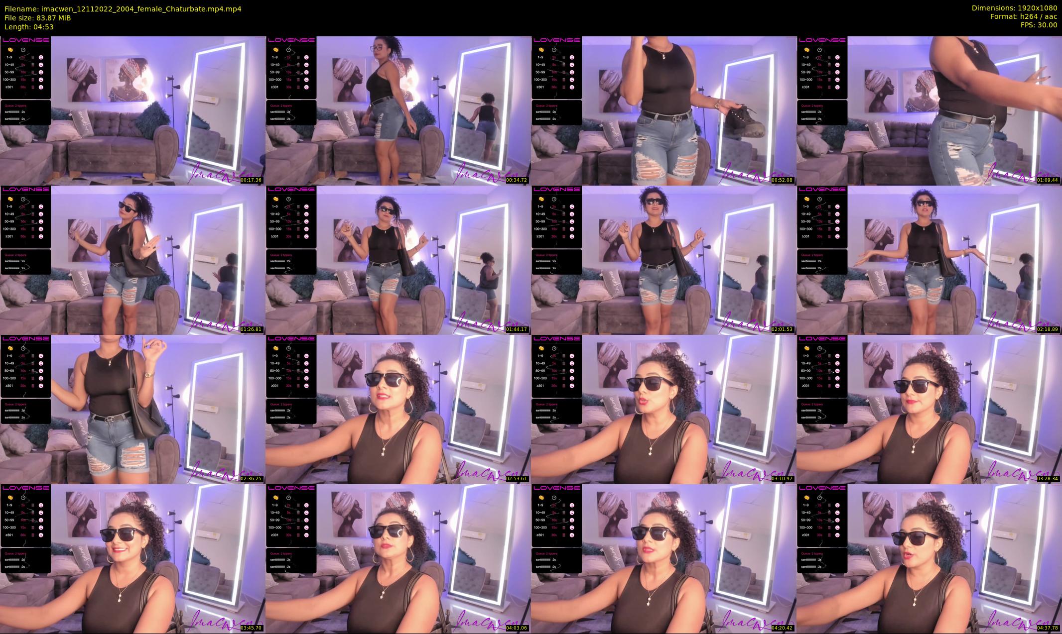 imacwen — 5 minute Chaturbate female cam show recording, 1080p, Nov 12, 2022