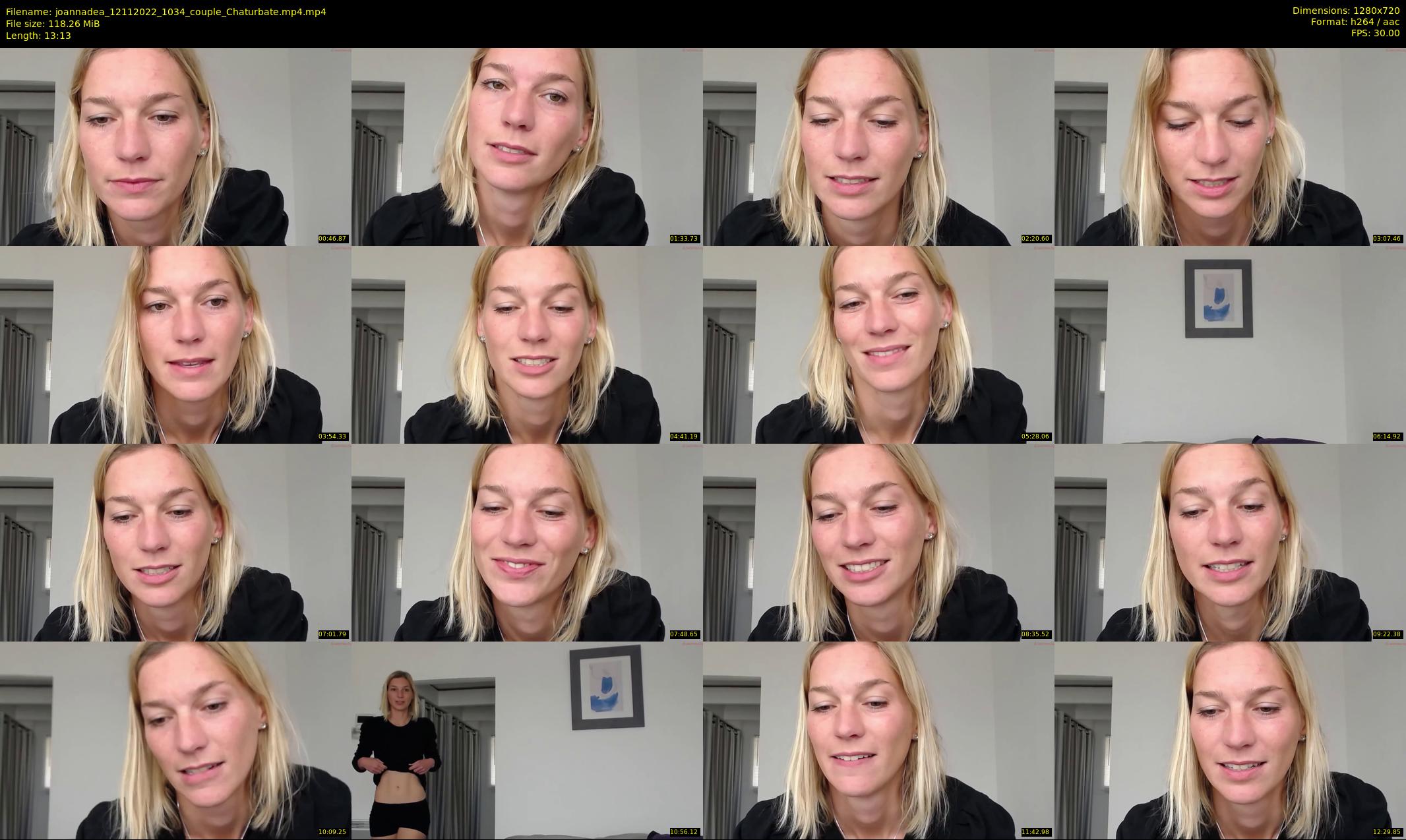 joannadea — 14 minute Chaturbate female cam show recording, 720p, Nov 12, 2022