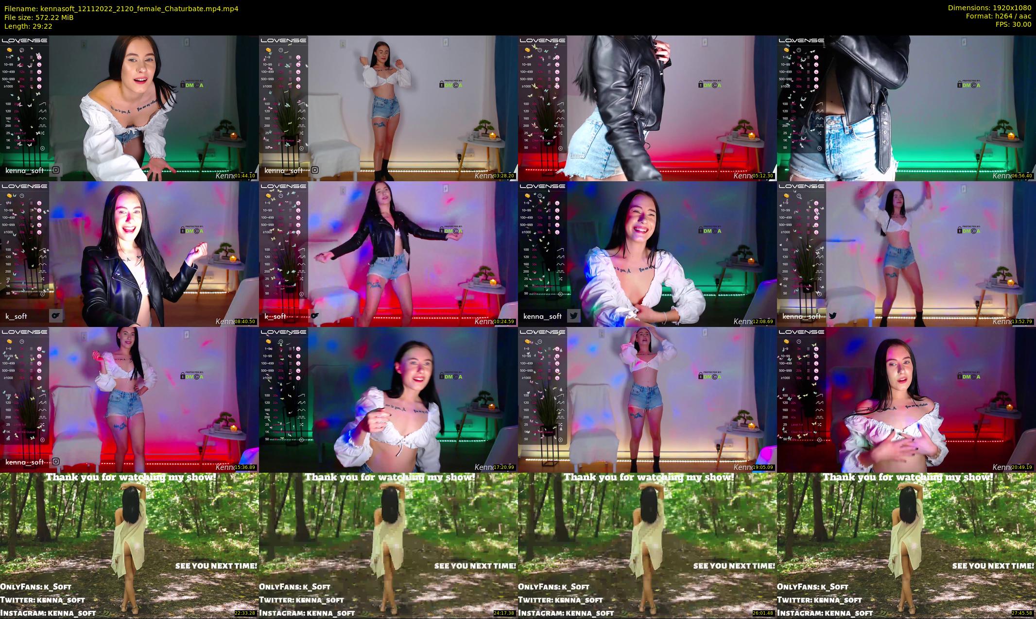 kennasoft — 30 minute Chaturbate female cam show recording, 1080p, Nov 12, 2022