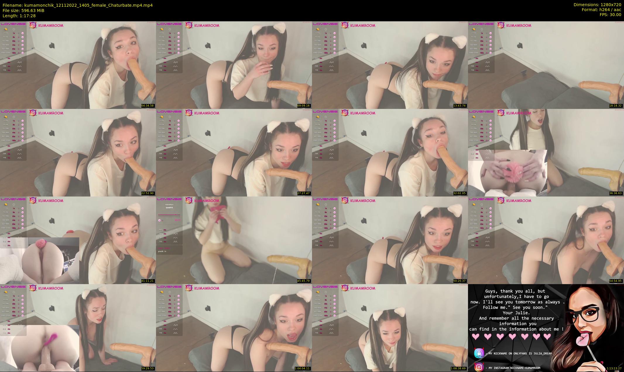 kumamonchik — 78 minute Chaturbate couple cam show recording, 720p, Nov 12, 2022
