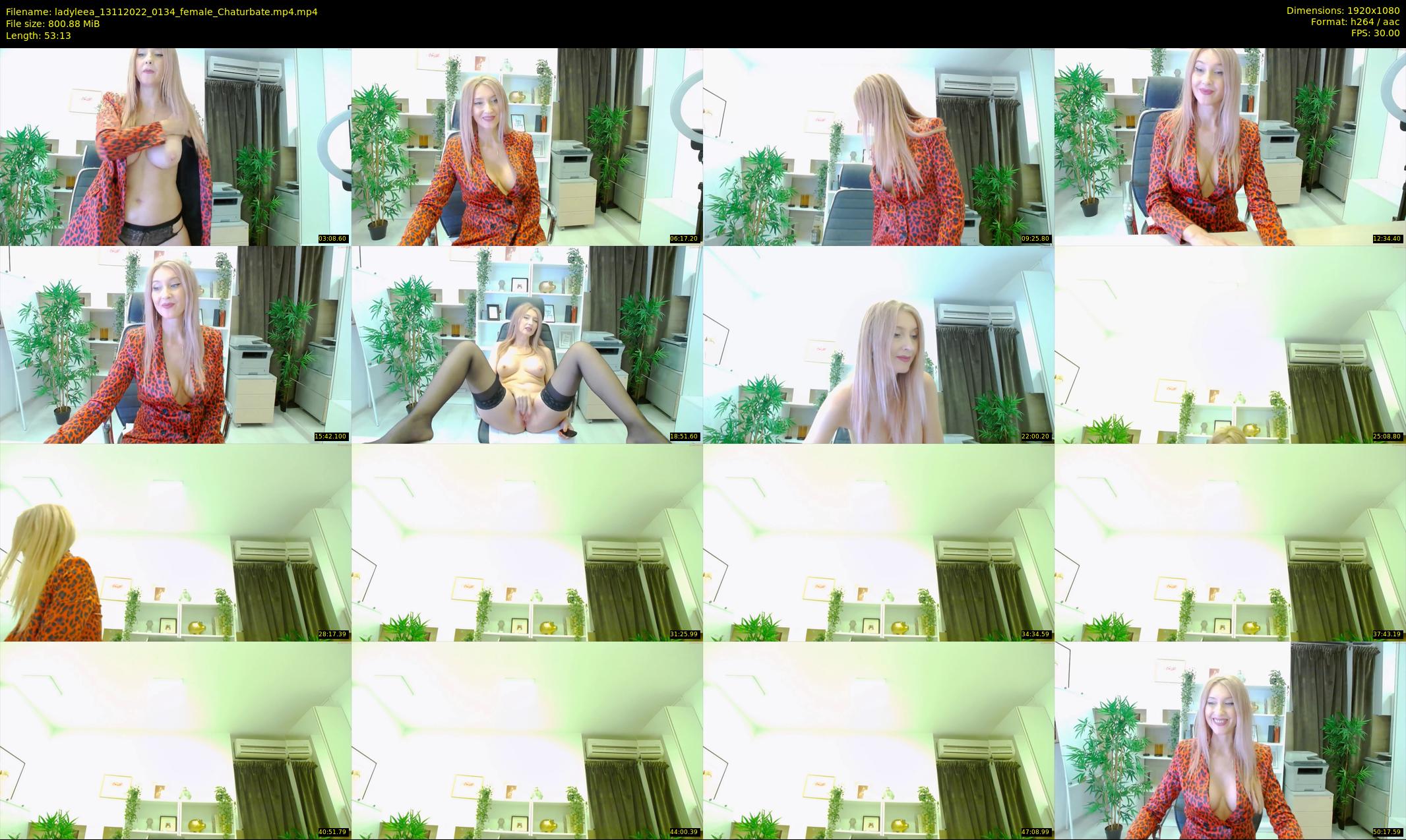 ladyleea — 54 minute Chaturbate female cam show recording, 1080p, Nov 13, 2022