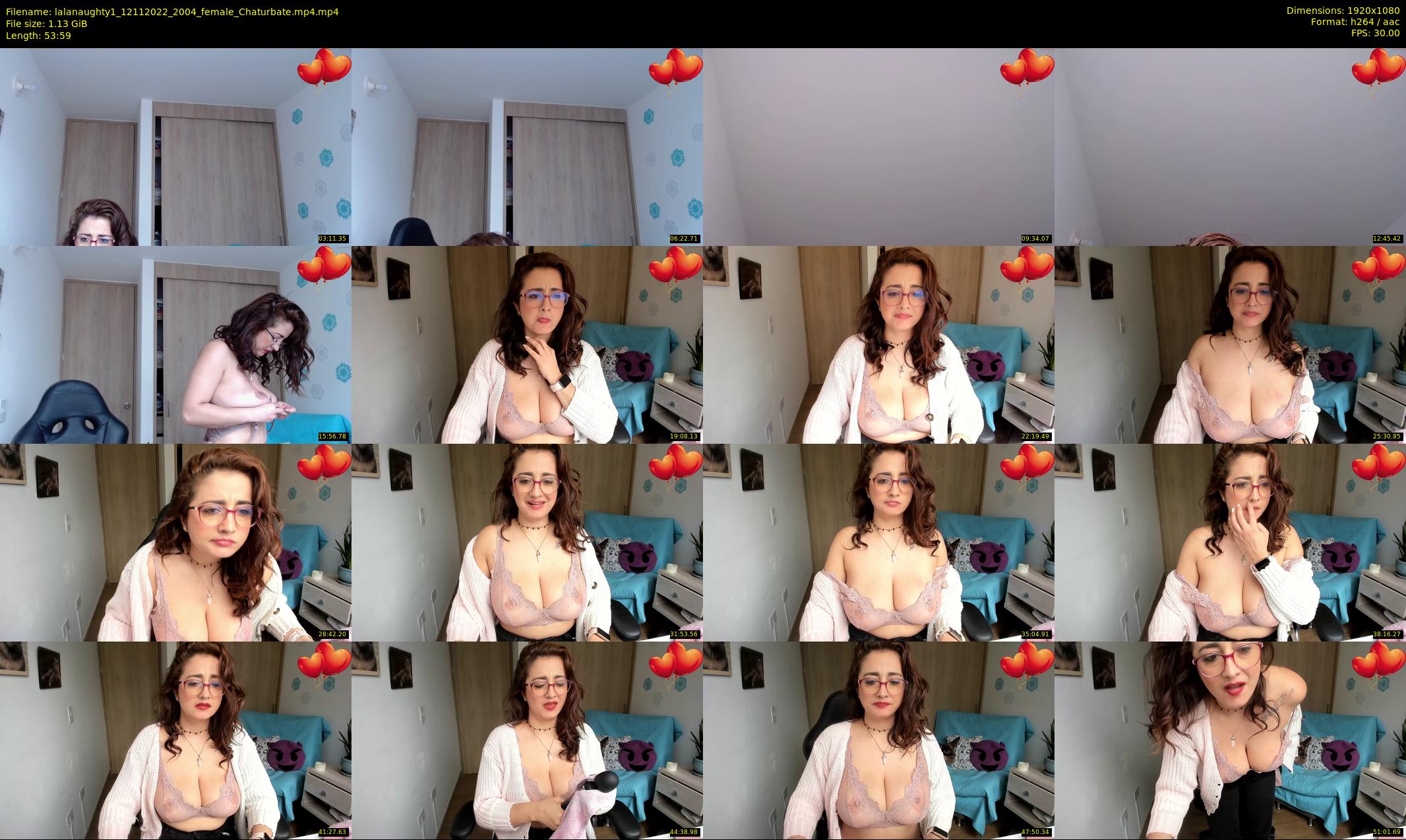 lalanaughty1 — 54 minute Chaturbate female cam show recording, 1080p, Nov 12, 2022