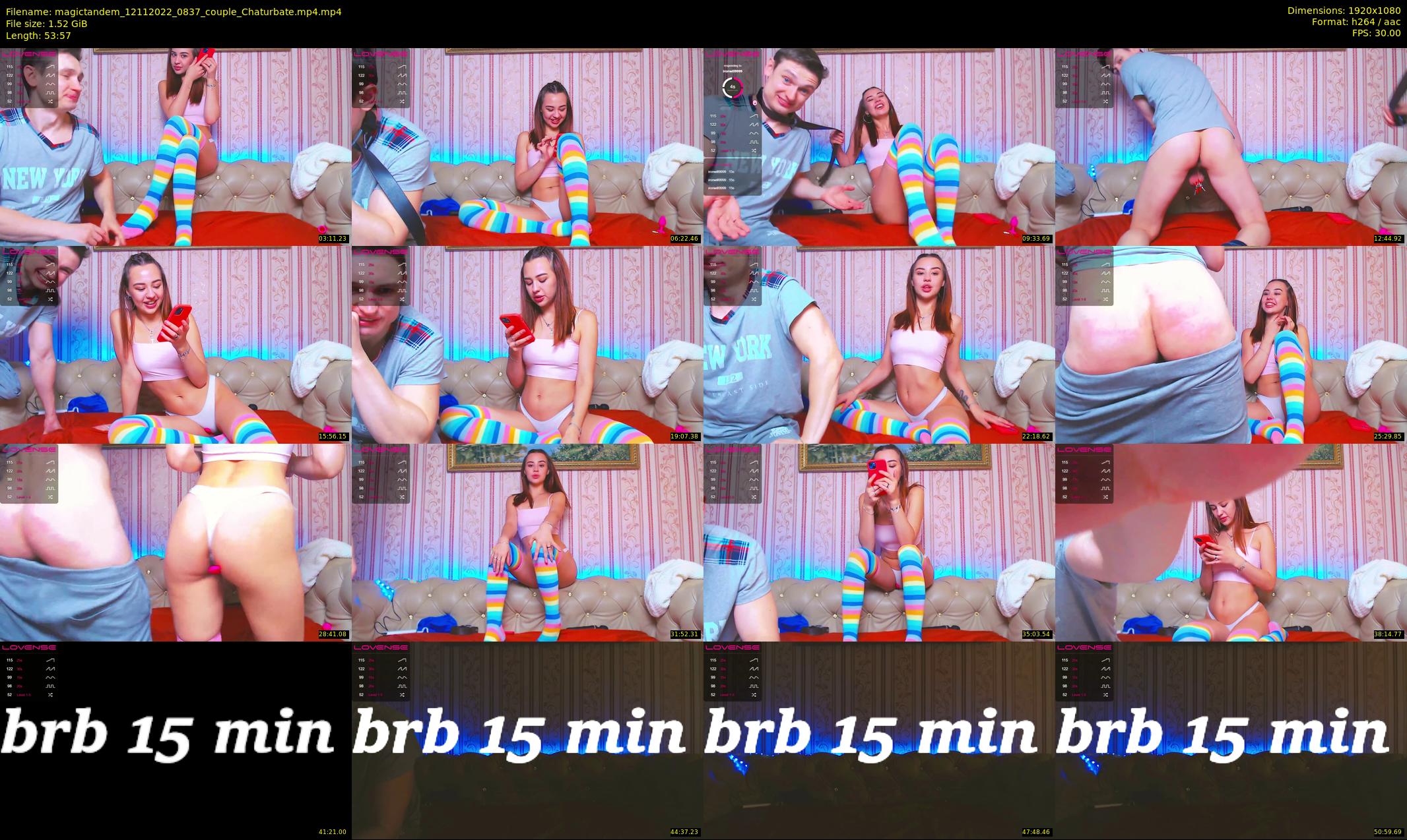 magictandem — 54 minute Chaturbate couple cam show recording, 1080p, Nov 12, 2022