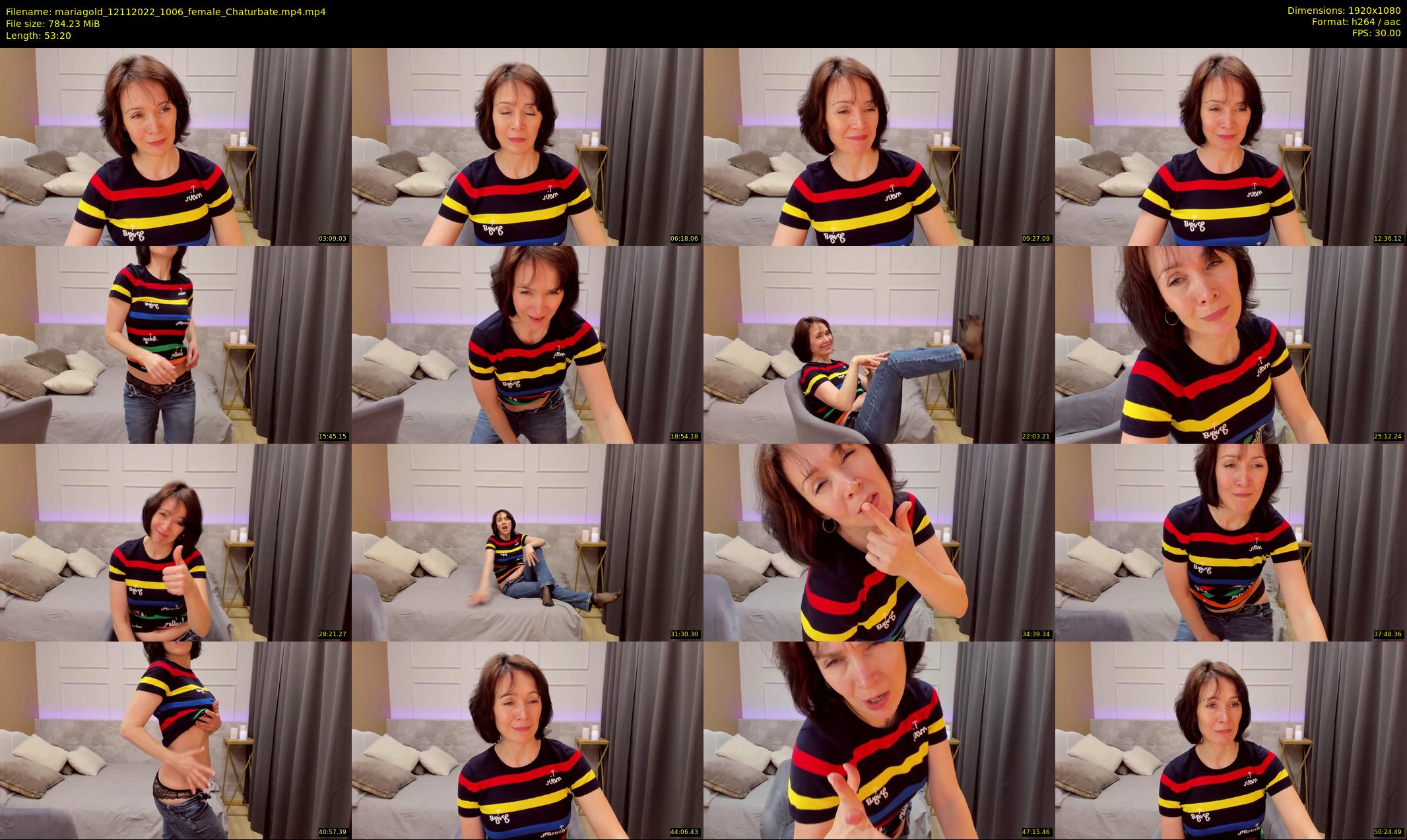 mariagold — 54 minute Chaturbate female cam show recording, 1080p, Nov 12, 2022