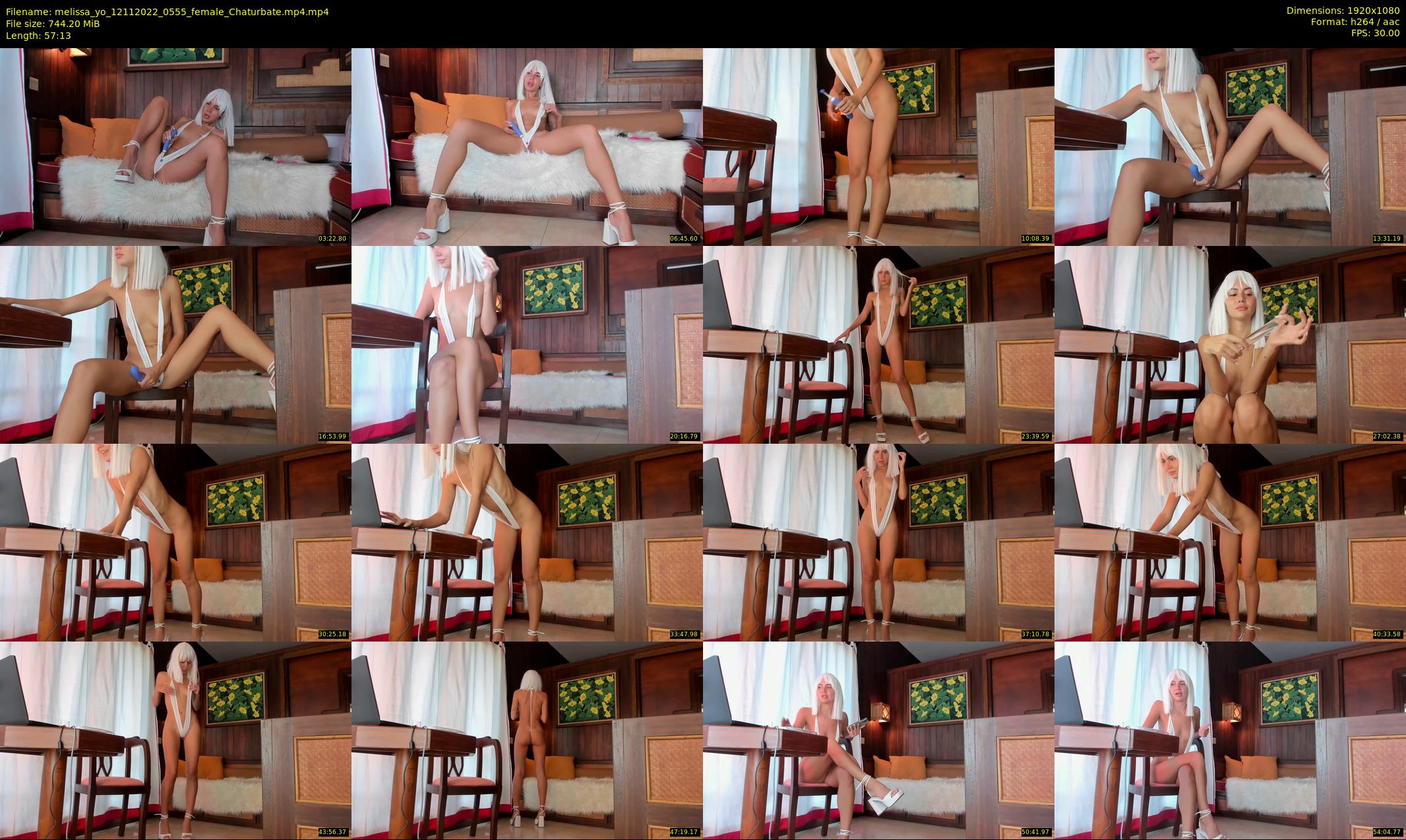melissa_yo — 58 minute Chaturbate female cam show recording, 1080p, Nov 12, 2022