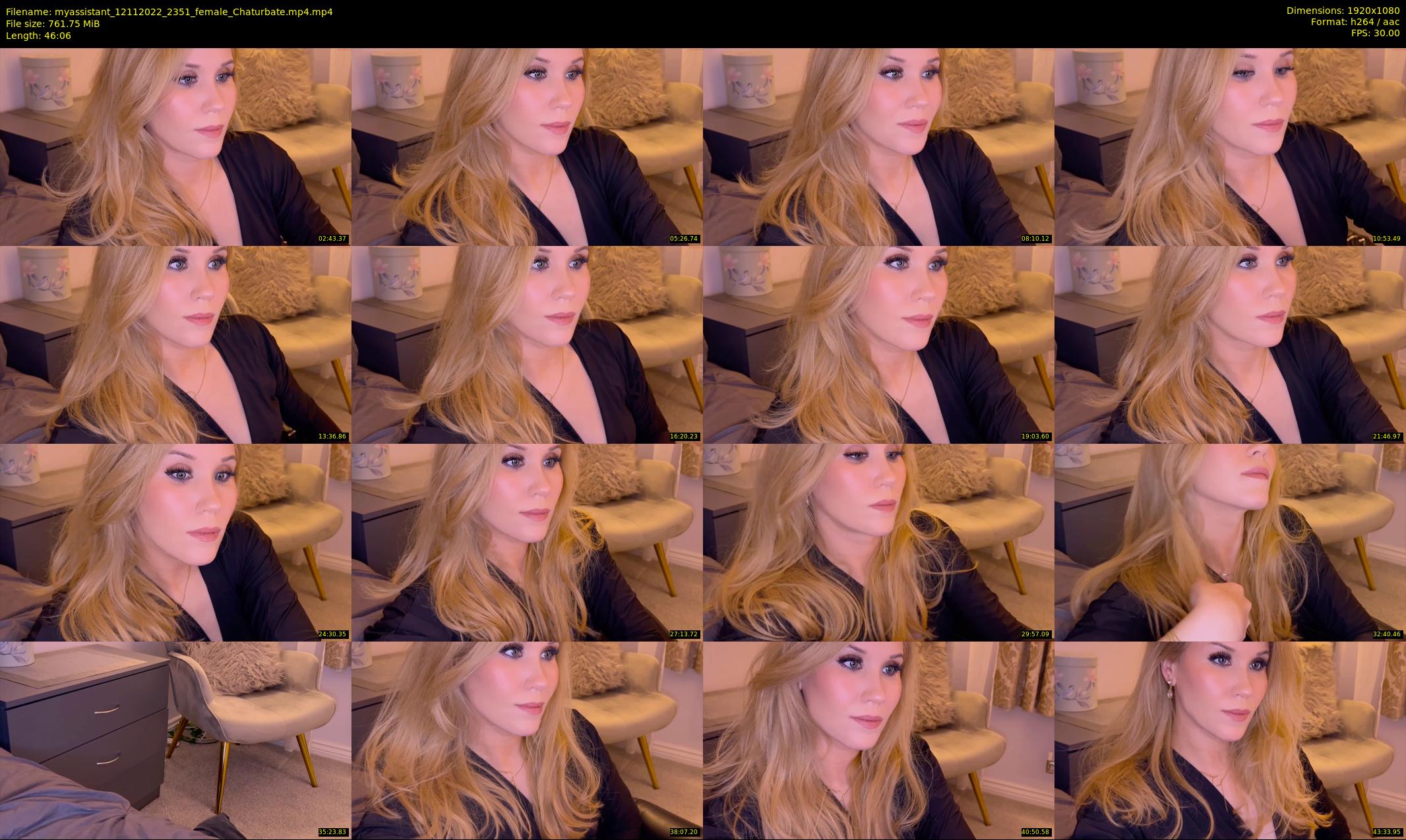 myassistant — 47 minute Chaturbate female cam show recording, 1080p, Nov 12, 2022