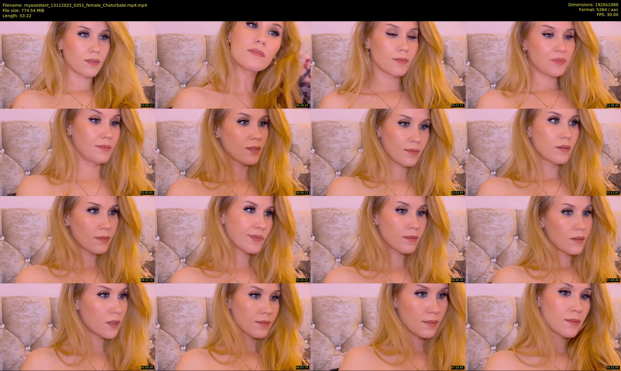 myassistant — 54 minute Chaturbate female cam show recording, 1080p, Nov 13, 2022