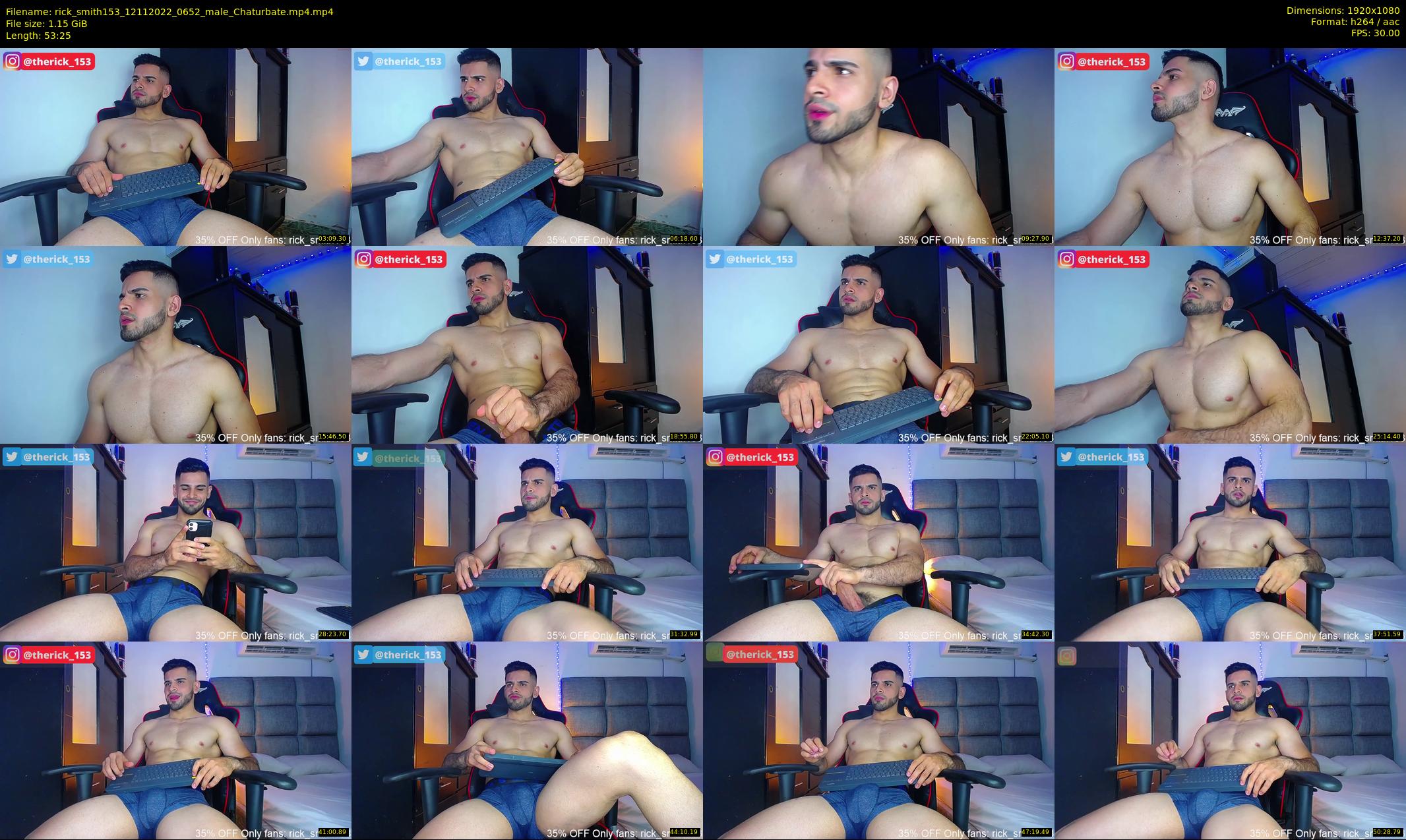 rick_smith153 — 54 minute Chaturbate male cam show recording, 1080p, Nov 12, 2022