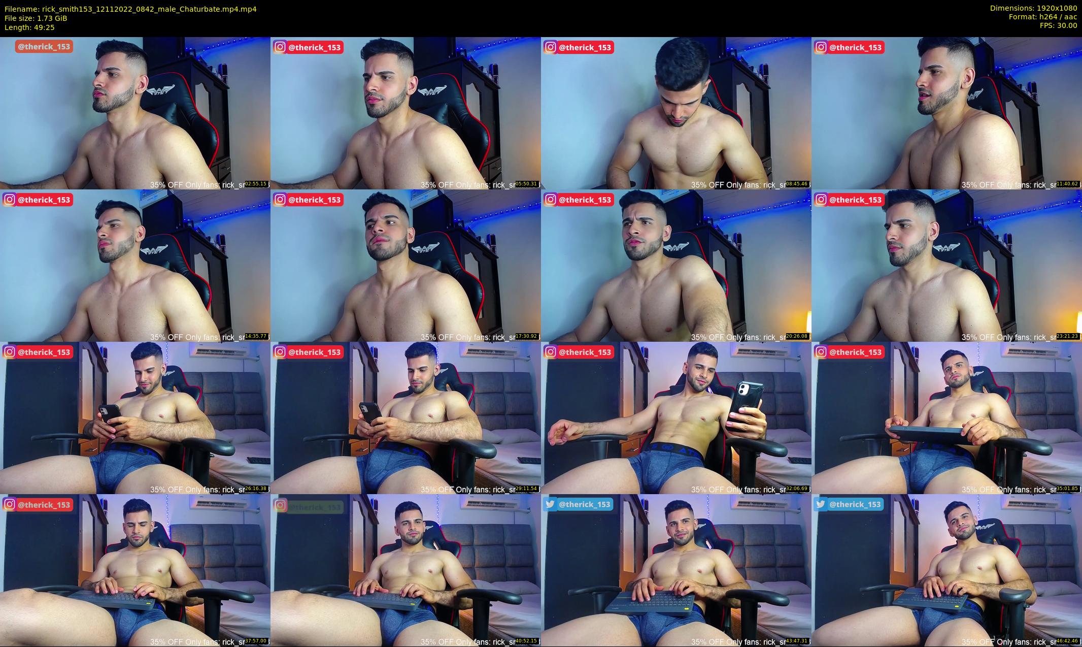 rick_smith153 — 50 minute Chaturbate male cam show recording, 1080p, Nov 12, 2022