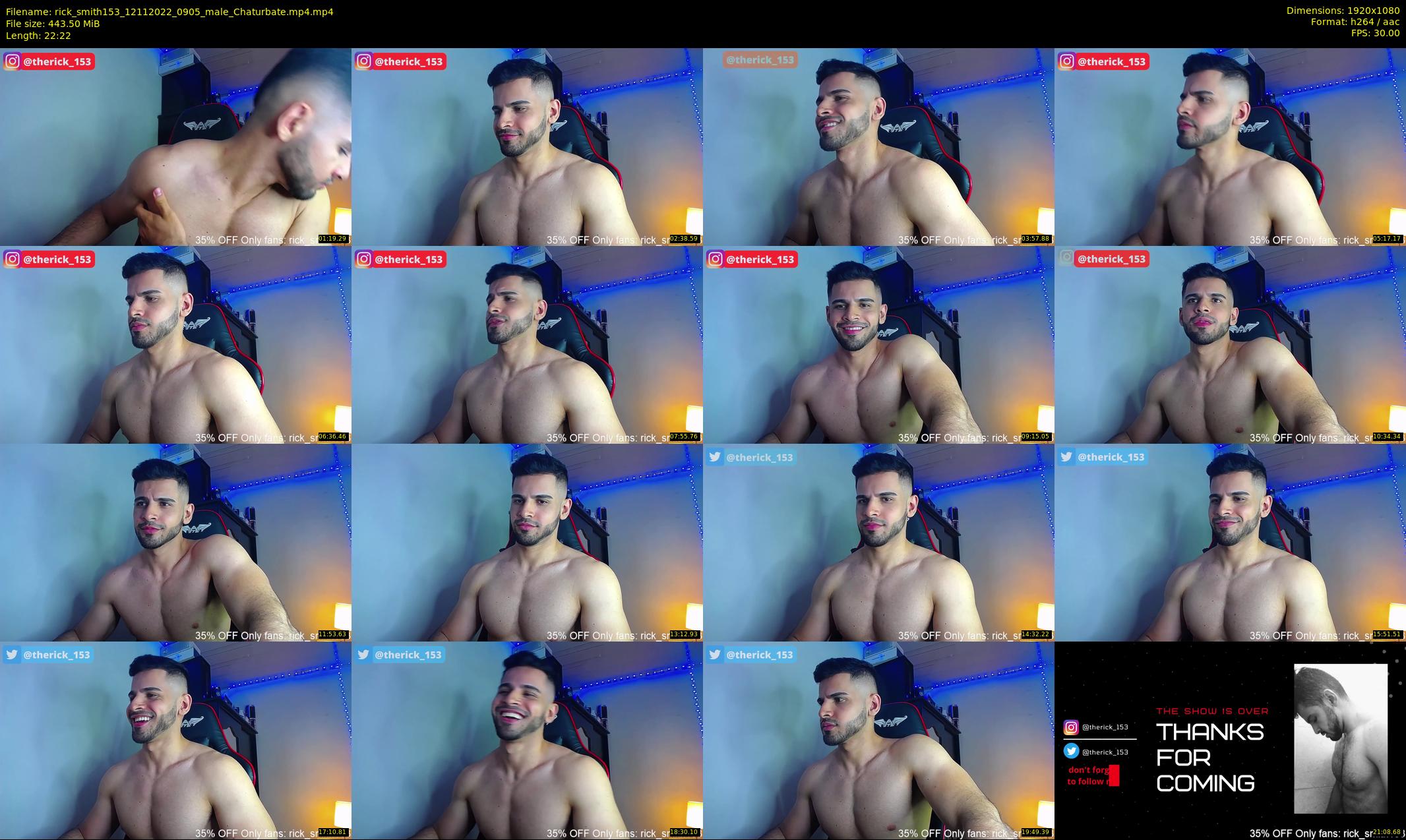 rick_smith153 — 23 minute Chaturbate male cam show recording, 1080p, Nov 12, 2022