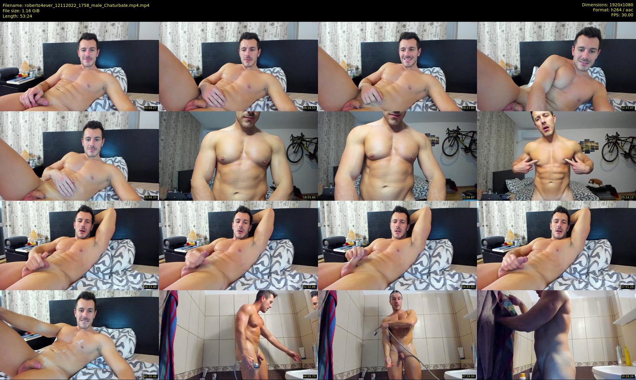 roberto4ever — 54 minute Chaturbate male cam show recording, 1080p, Nov 12, 2022