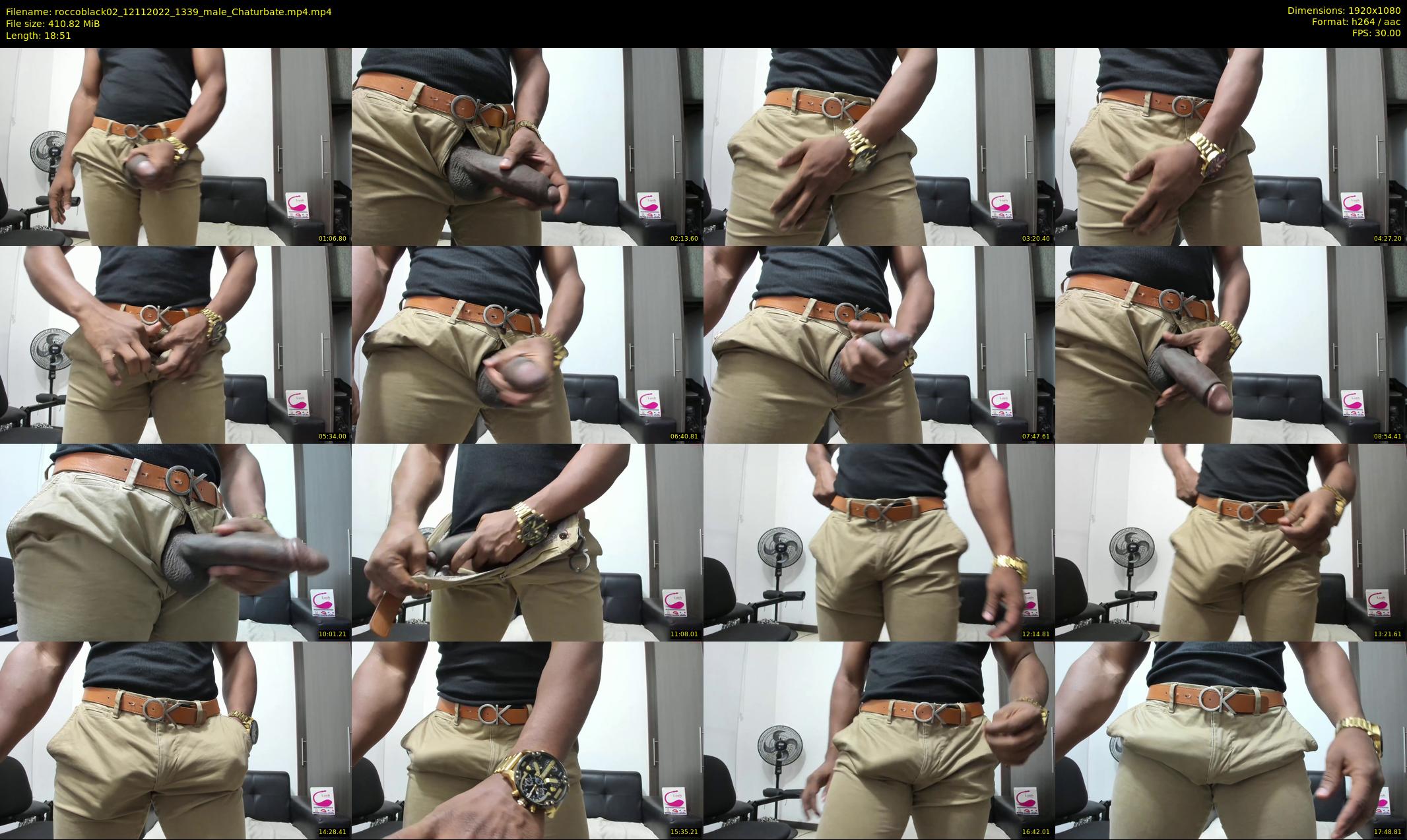 roccoblack02 — 19 minute Chaturbate male cam show recording, 1080p, Nov 12, 2022