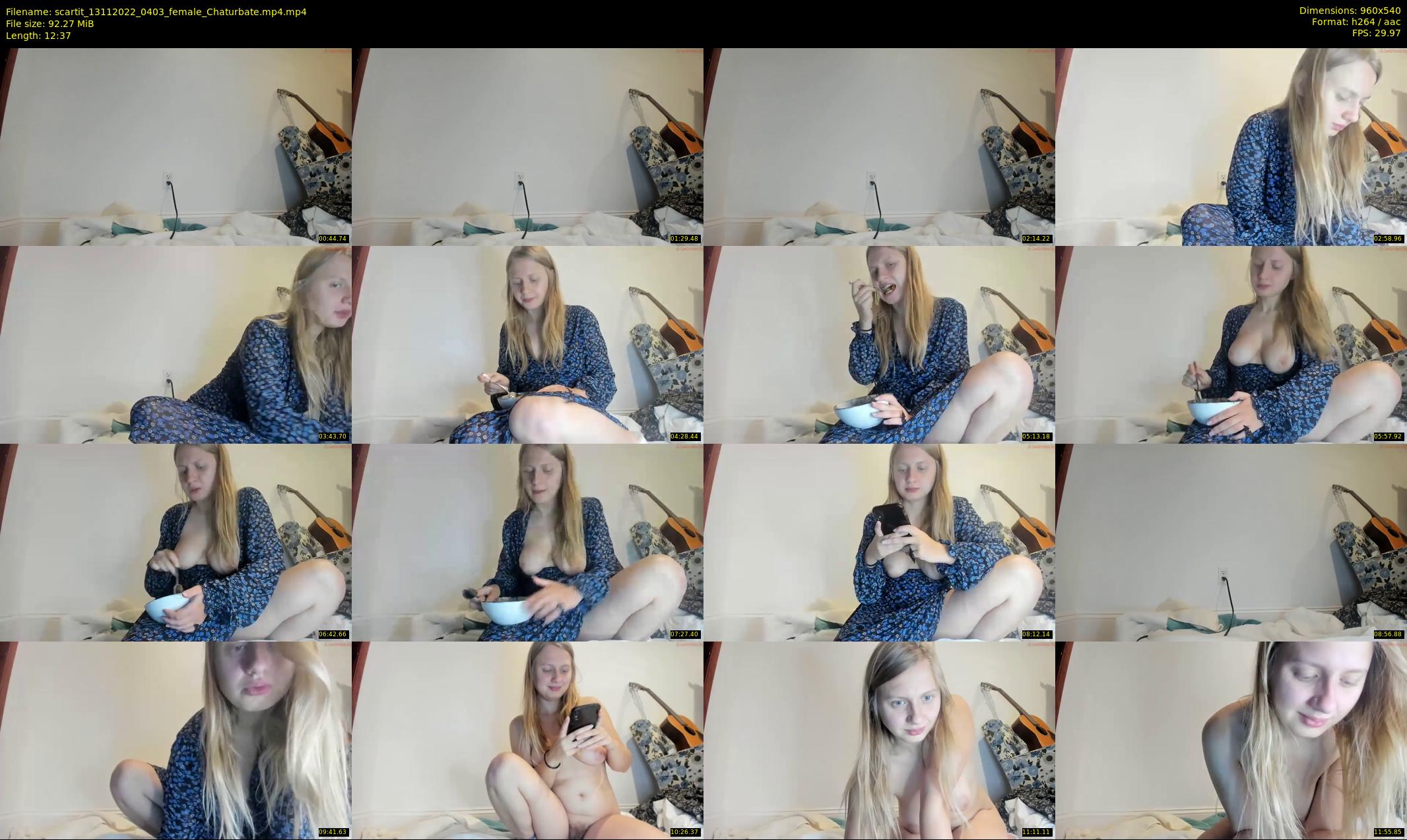 scartit — 13 minute Chaturbate female cam show recording, 480p, Nov 13, 2022
